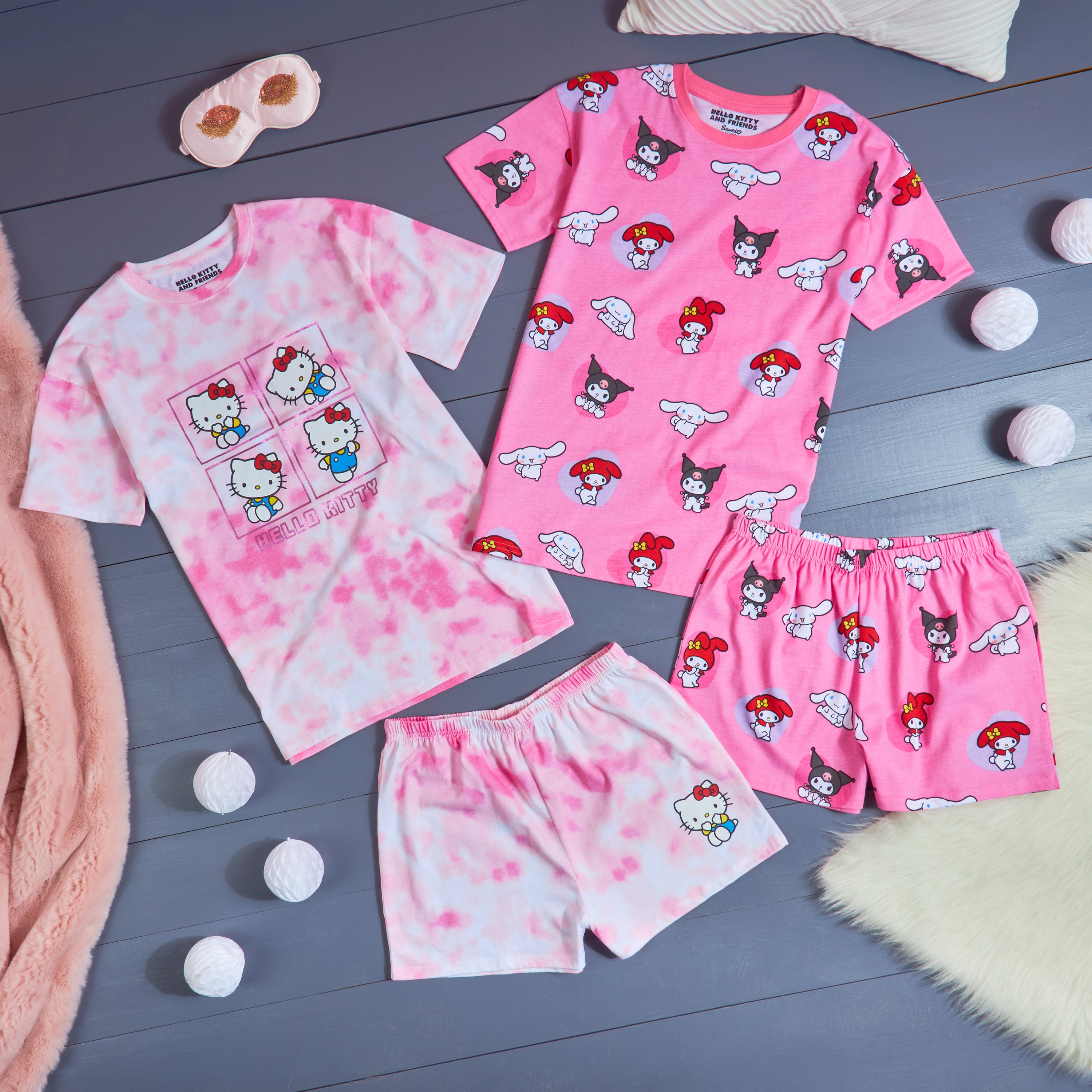 hello-kitty-pyjama-short-fille-lot-2-tee-shirt-et-short-coton image 5
