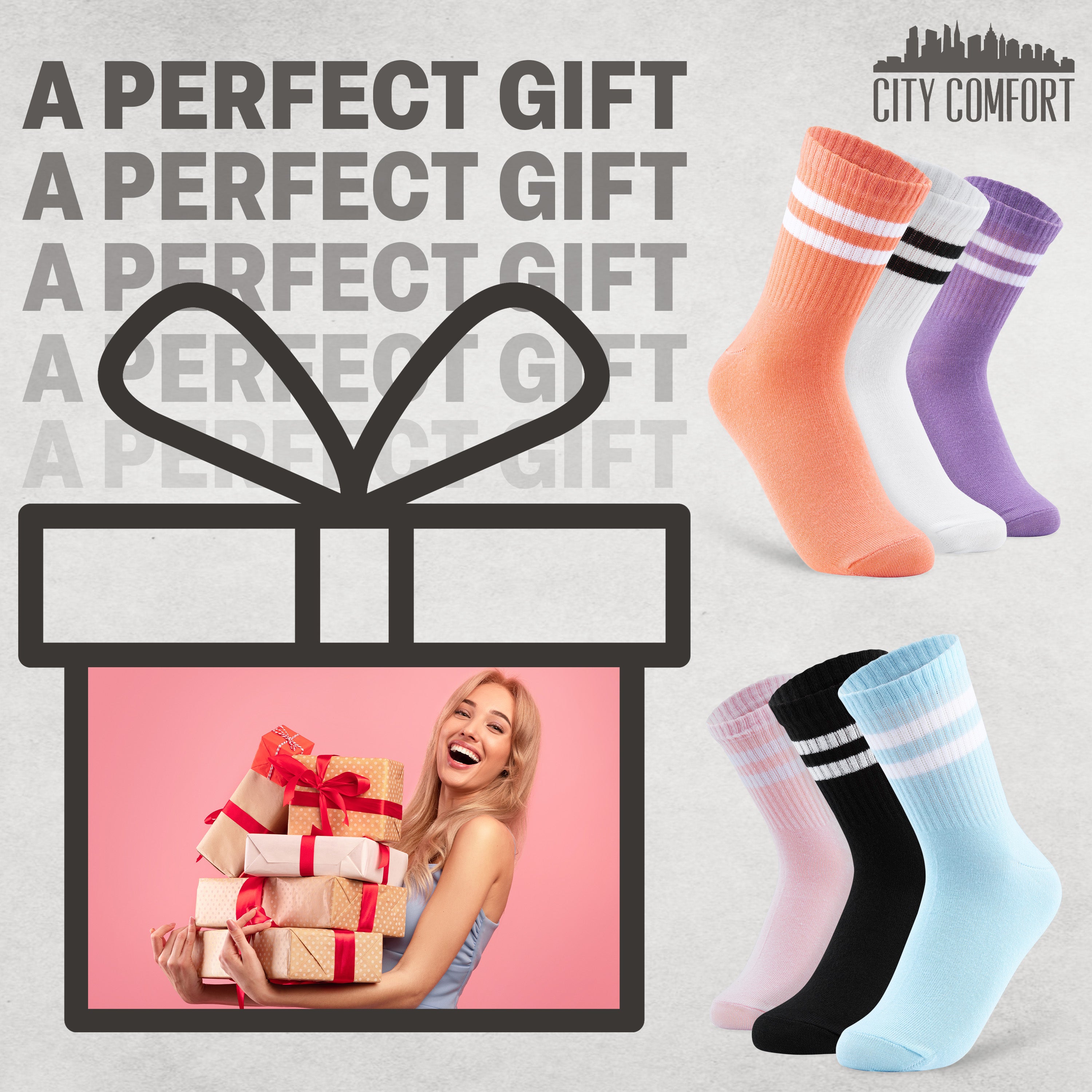 citycomfort-chaussettes-femme-sport-coton-lot-6 image 3