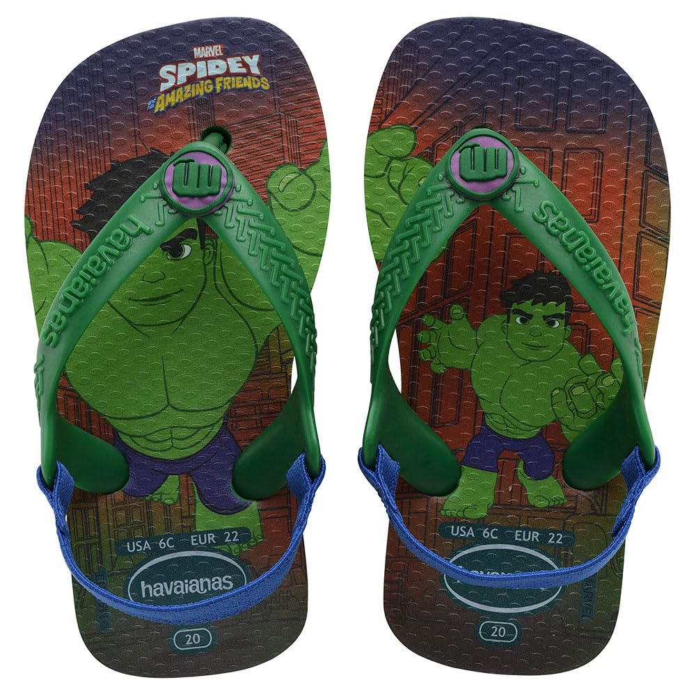 havaianas-baby-marvel-tongs-enfant-mixte-caoutchouc-bleu image 1