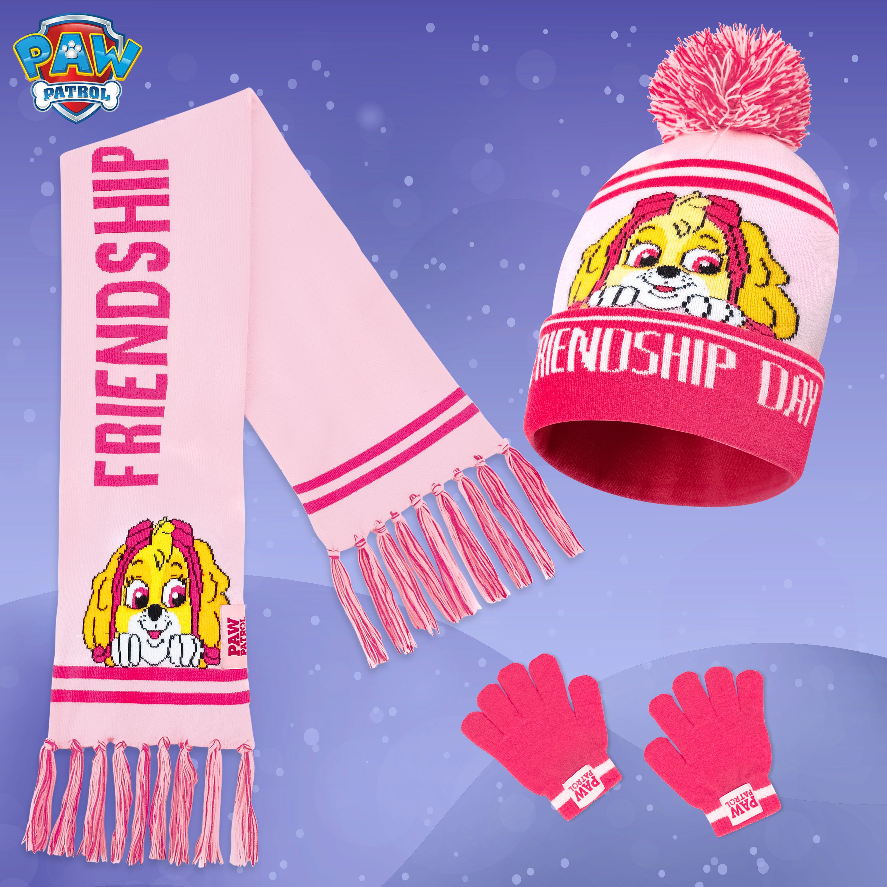 paw-patrol-bonnet-charpe-gants-fille-ensemble-hiver image 5