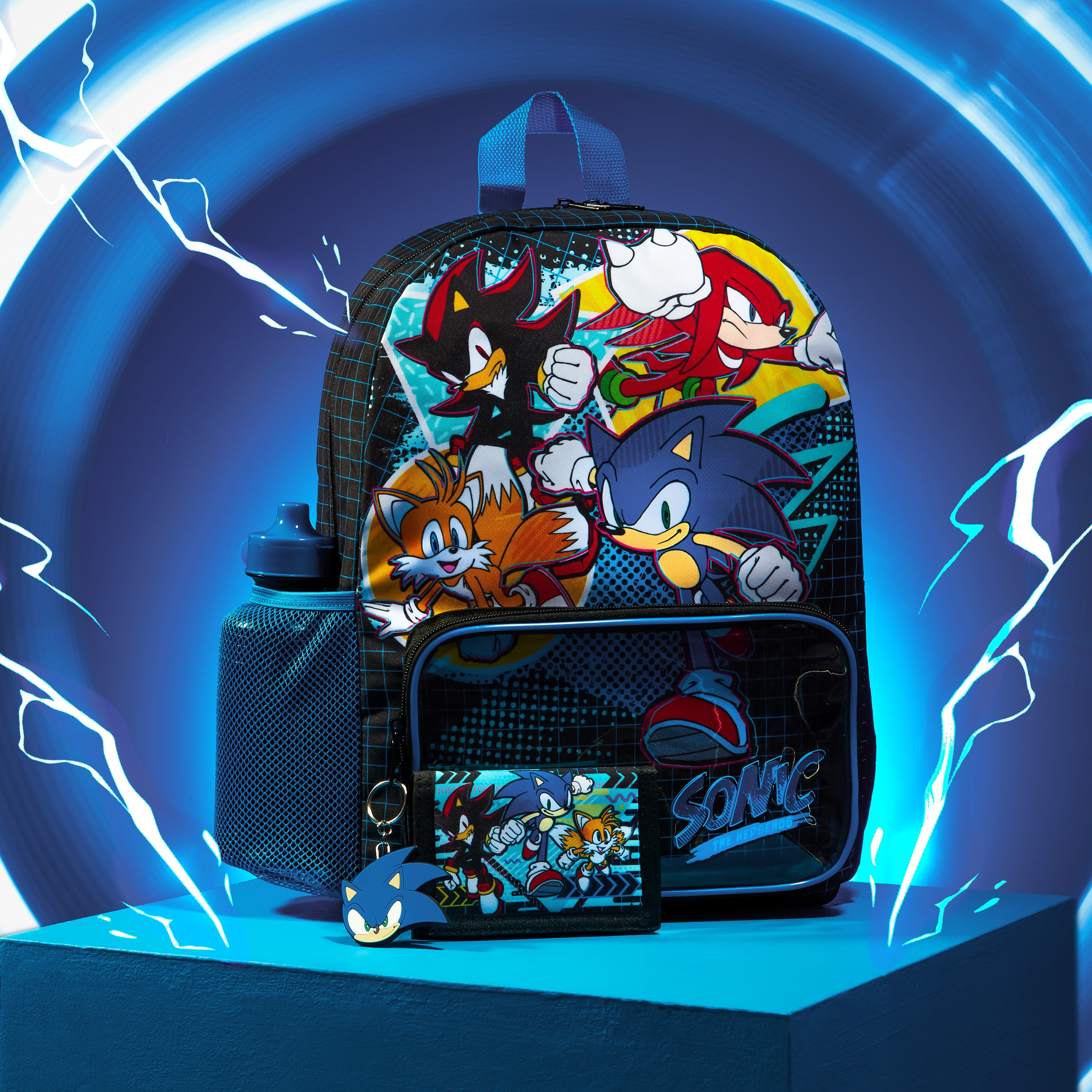 sonic-cartable-cole-4-pi-ces-sac-dos-gourde-gar-on image 2