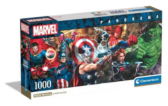 marvel-avengers-puzzle-panorama-1000-pi-ces-98x33-cm image 1