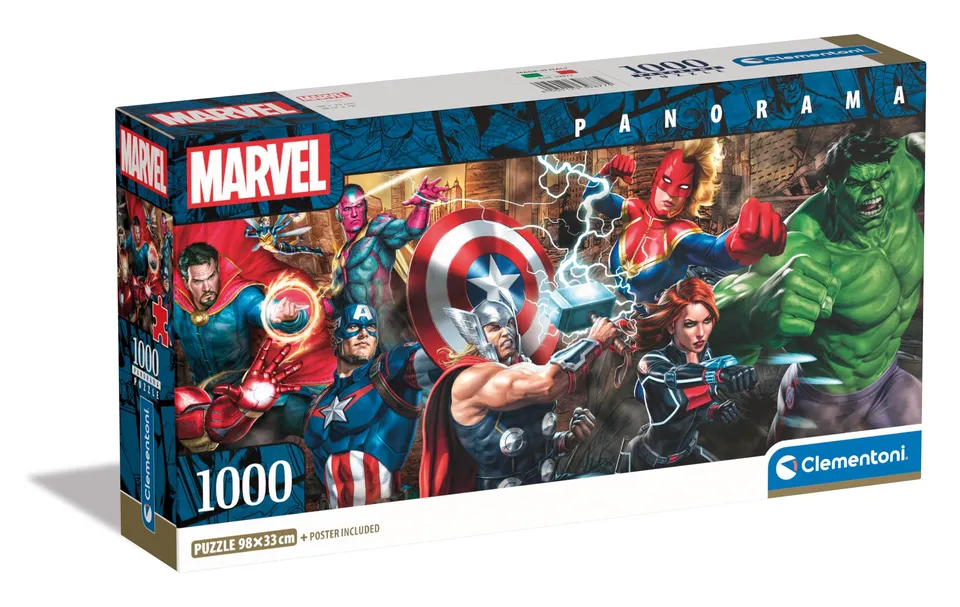 marvel-avengers-puzzle-panorama-1000-pi-ces-98x33-cm image 1