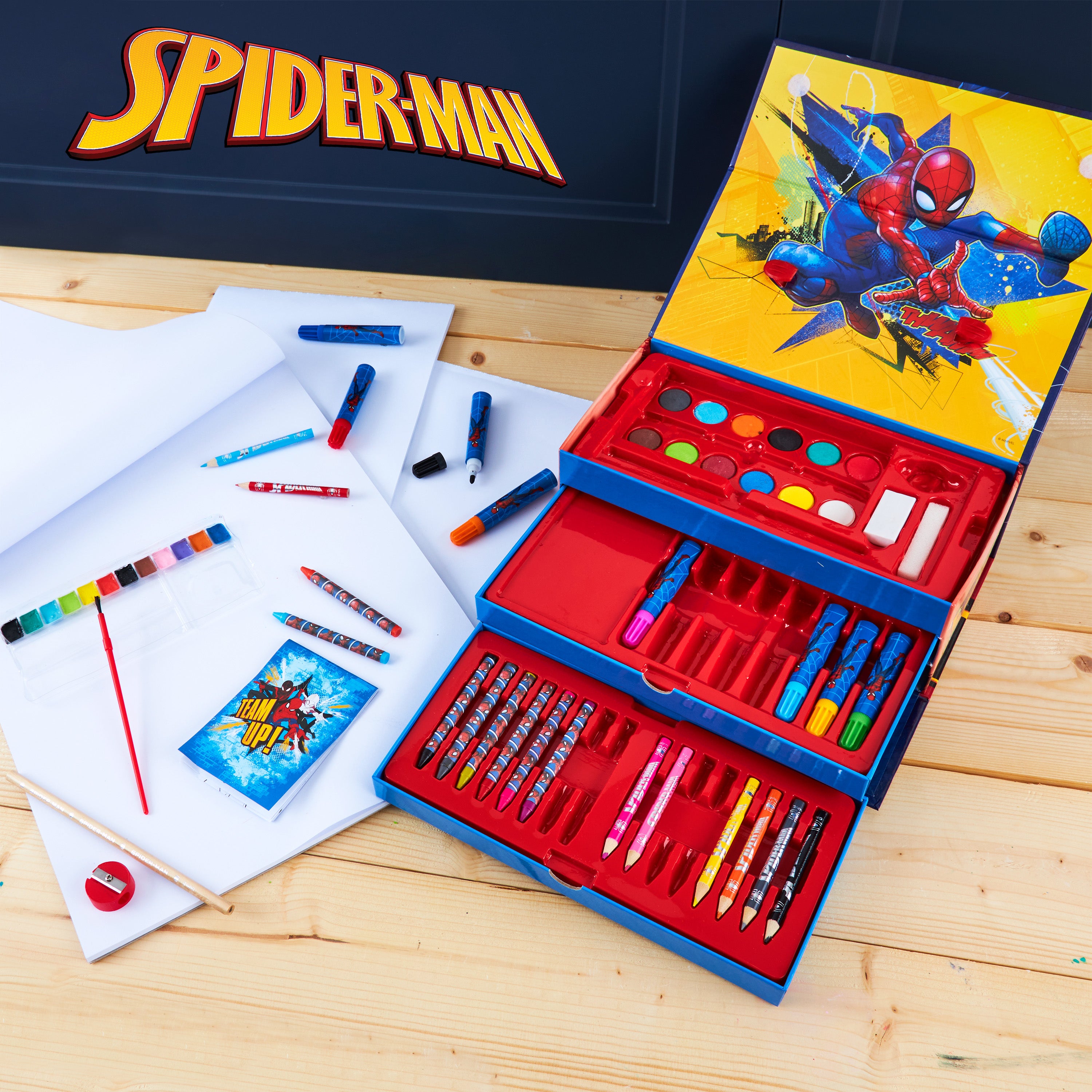marvel-mallette-dessin-enfant-spiderman-feutres-peinture image 2