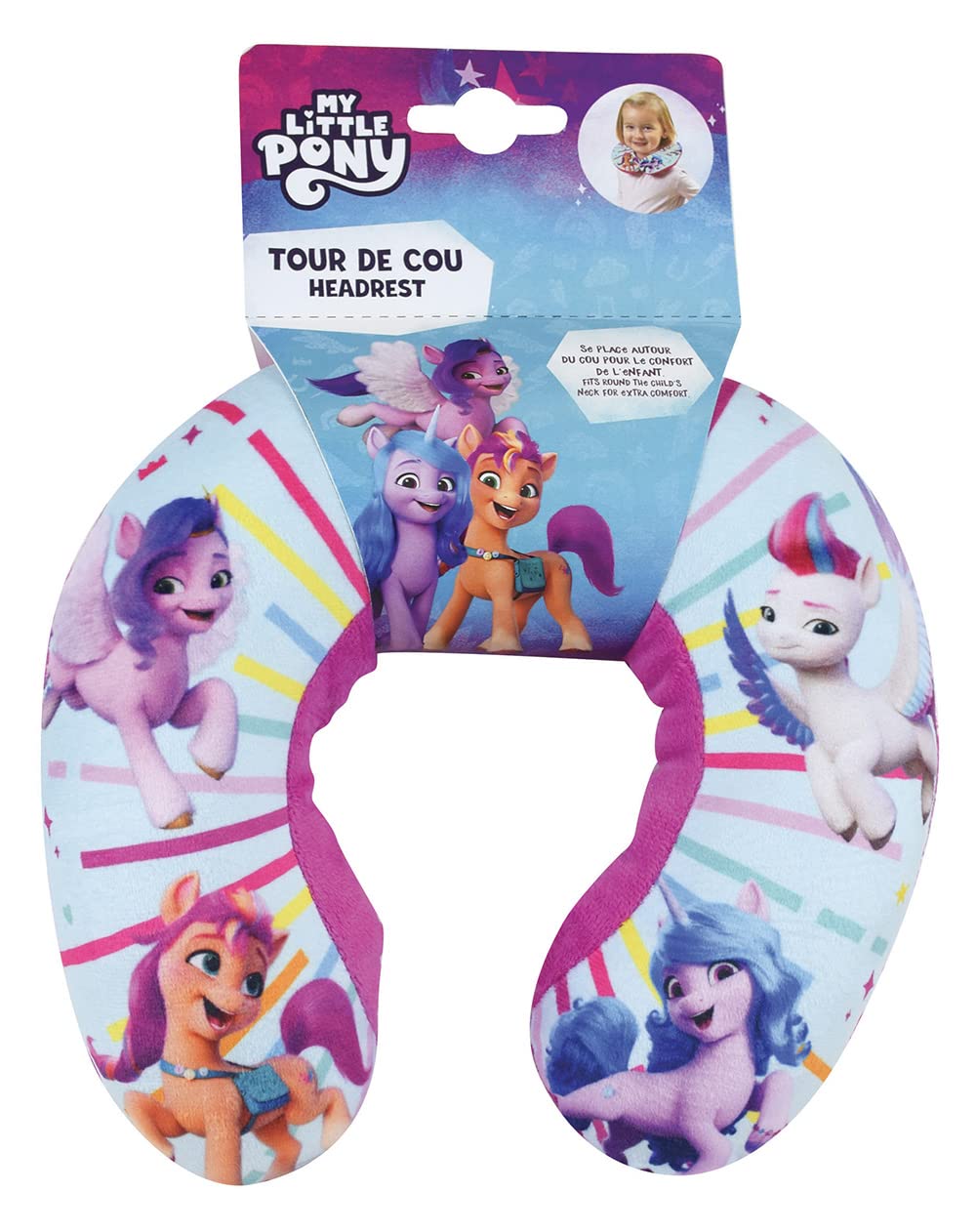 my-little-pony-jemini-coussin-tour-de-cou-19-cm-enfant-voyage image 1