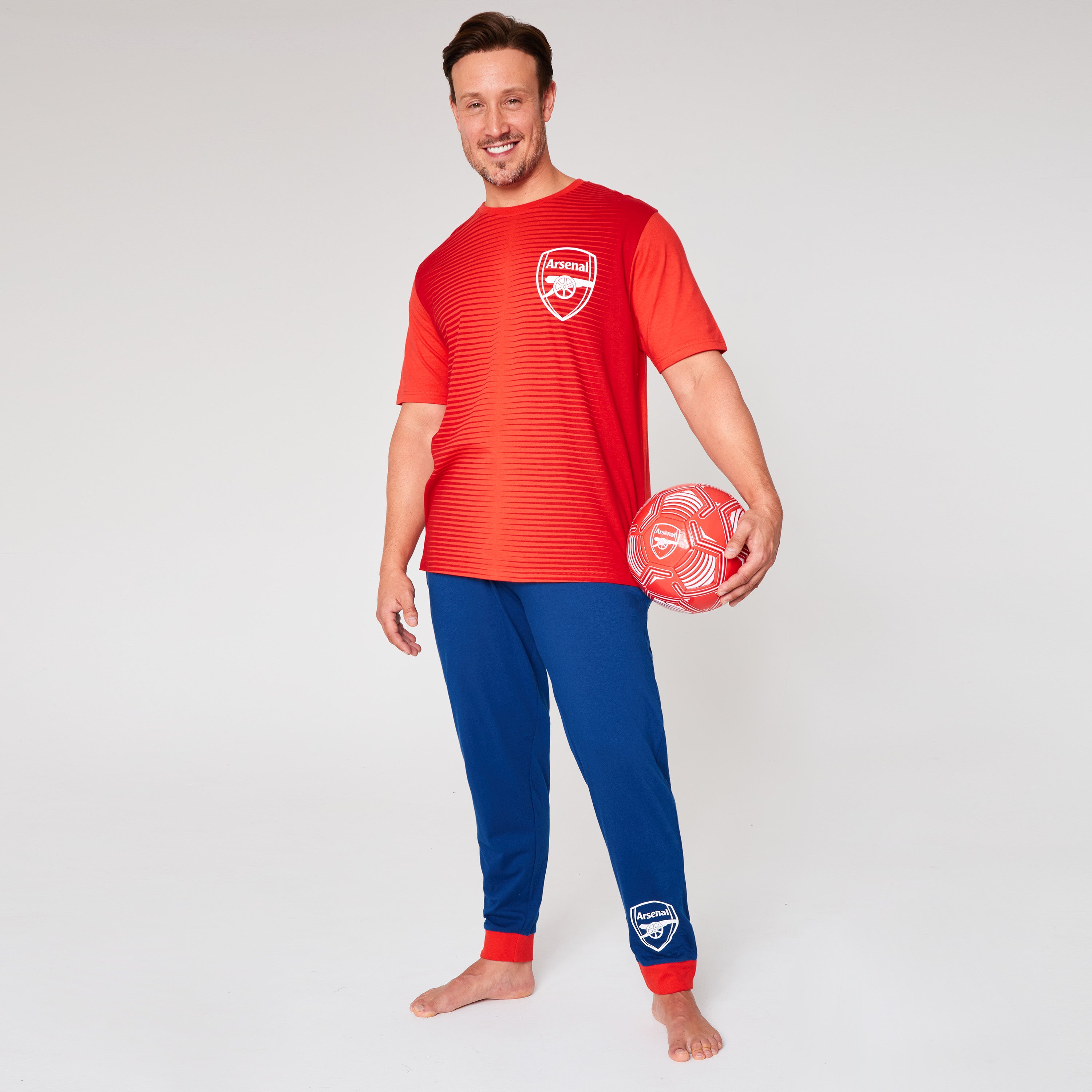 get-trend-arsenal-pyjama-homme-rouge-bleu-taille-m image 3