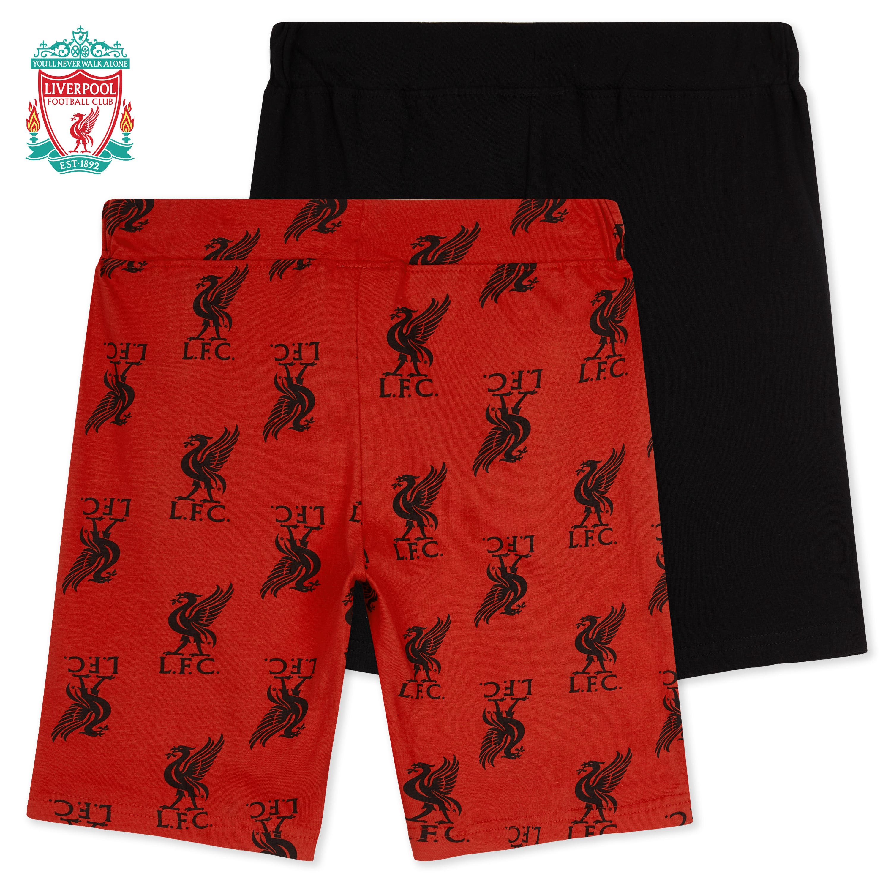 liverpool-fc-short-gar-on-coton-lot-de-2-rouge-gris-6-7-ans image 7