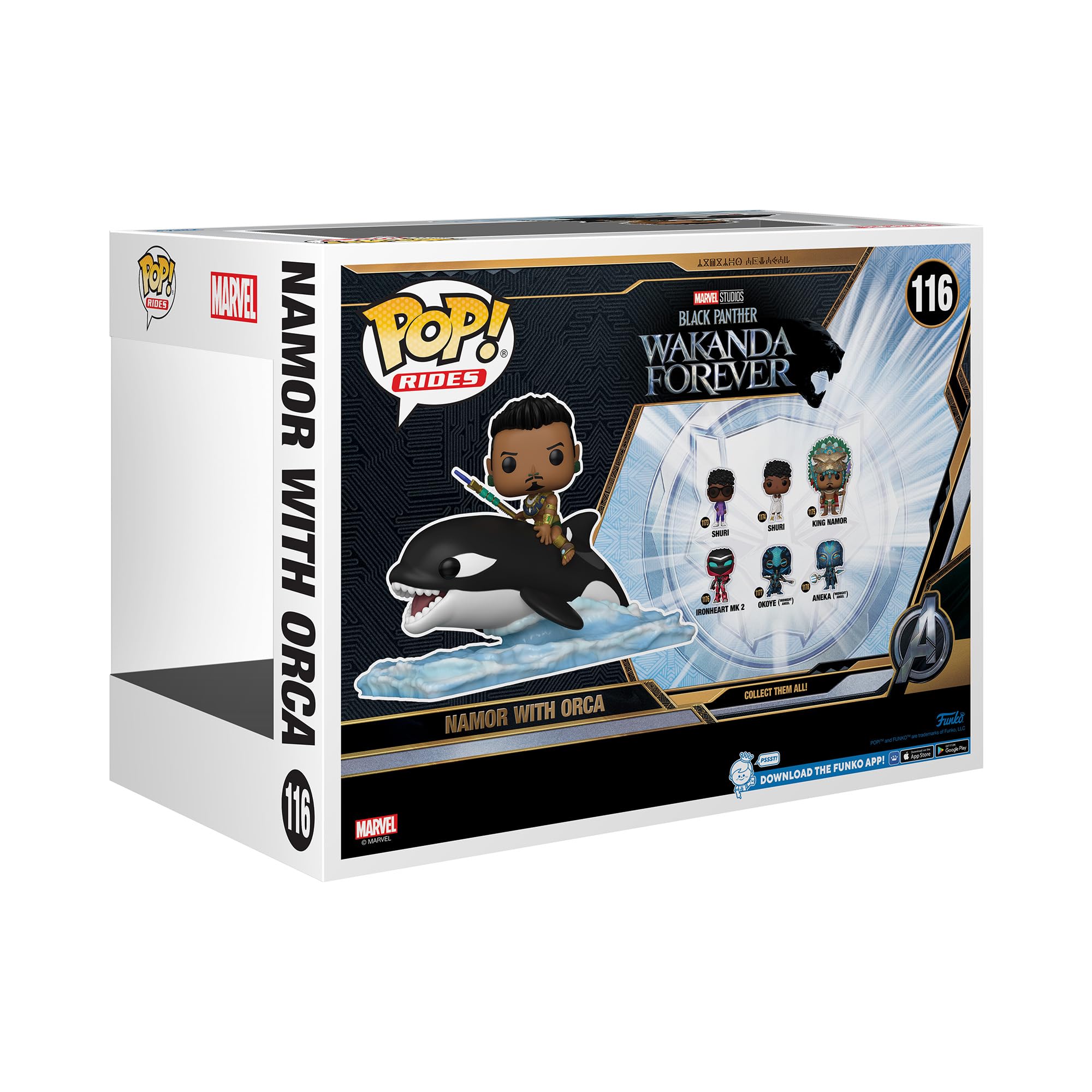funko-pop-rides-namor-with-orca-black-panther-figurine-vinyle image 3