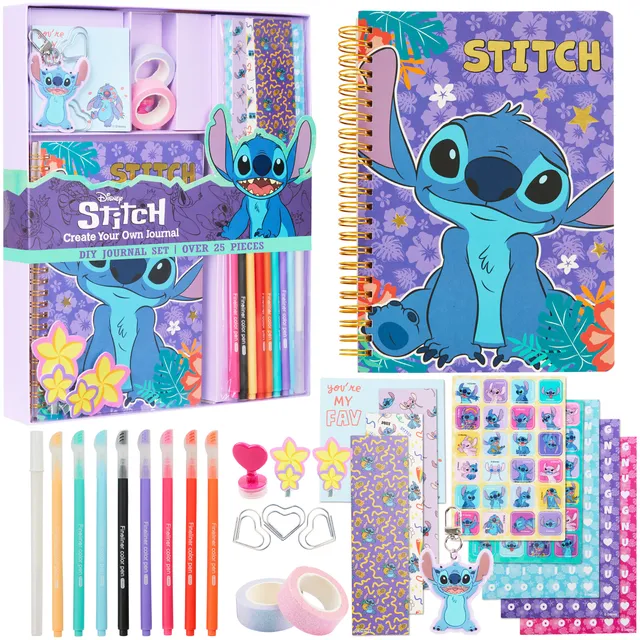 disney-stitch-kit-journal-diy-a5-stickers-et-stylos image 1