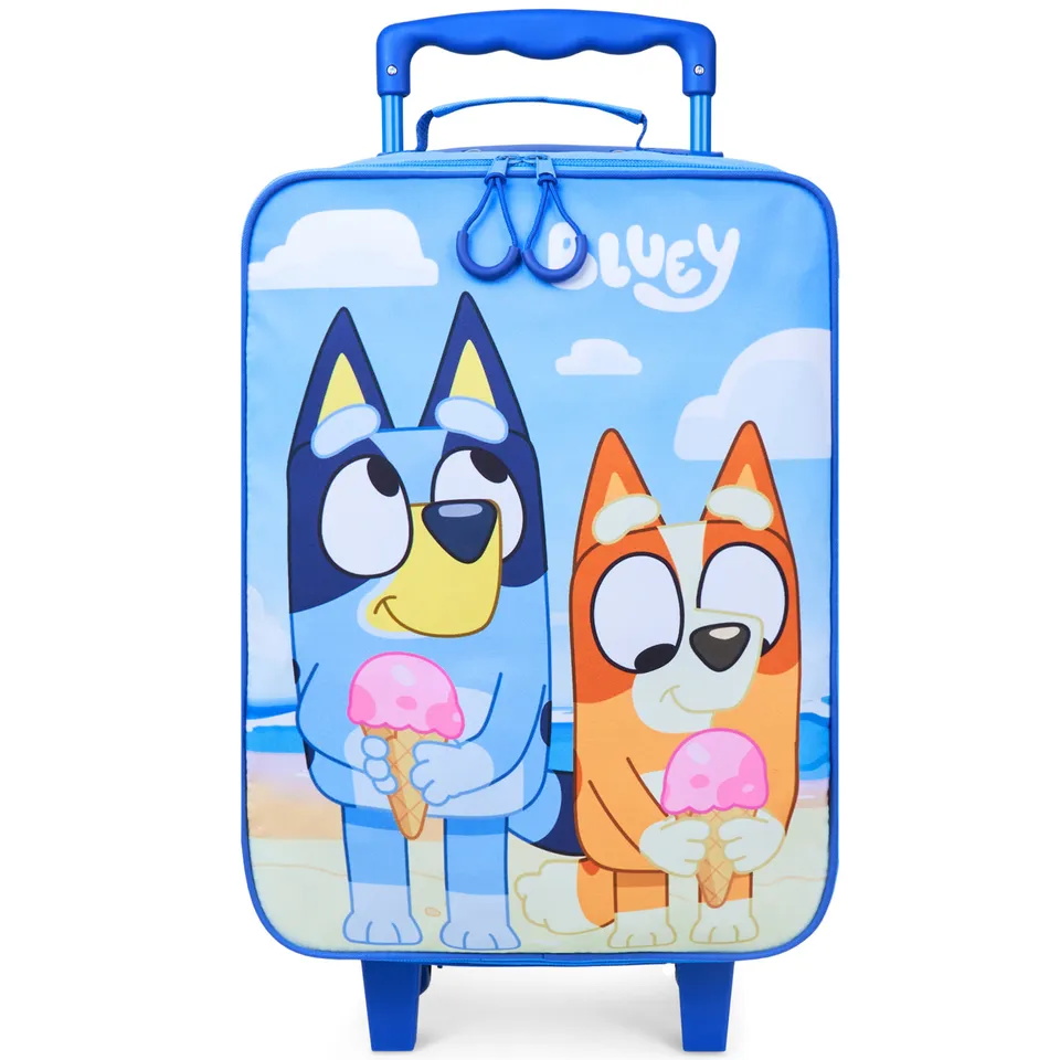 bluey-valise-enfant-roulettes-bleue-15-l-trolley-cabine image 1