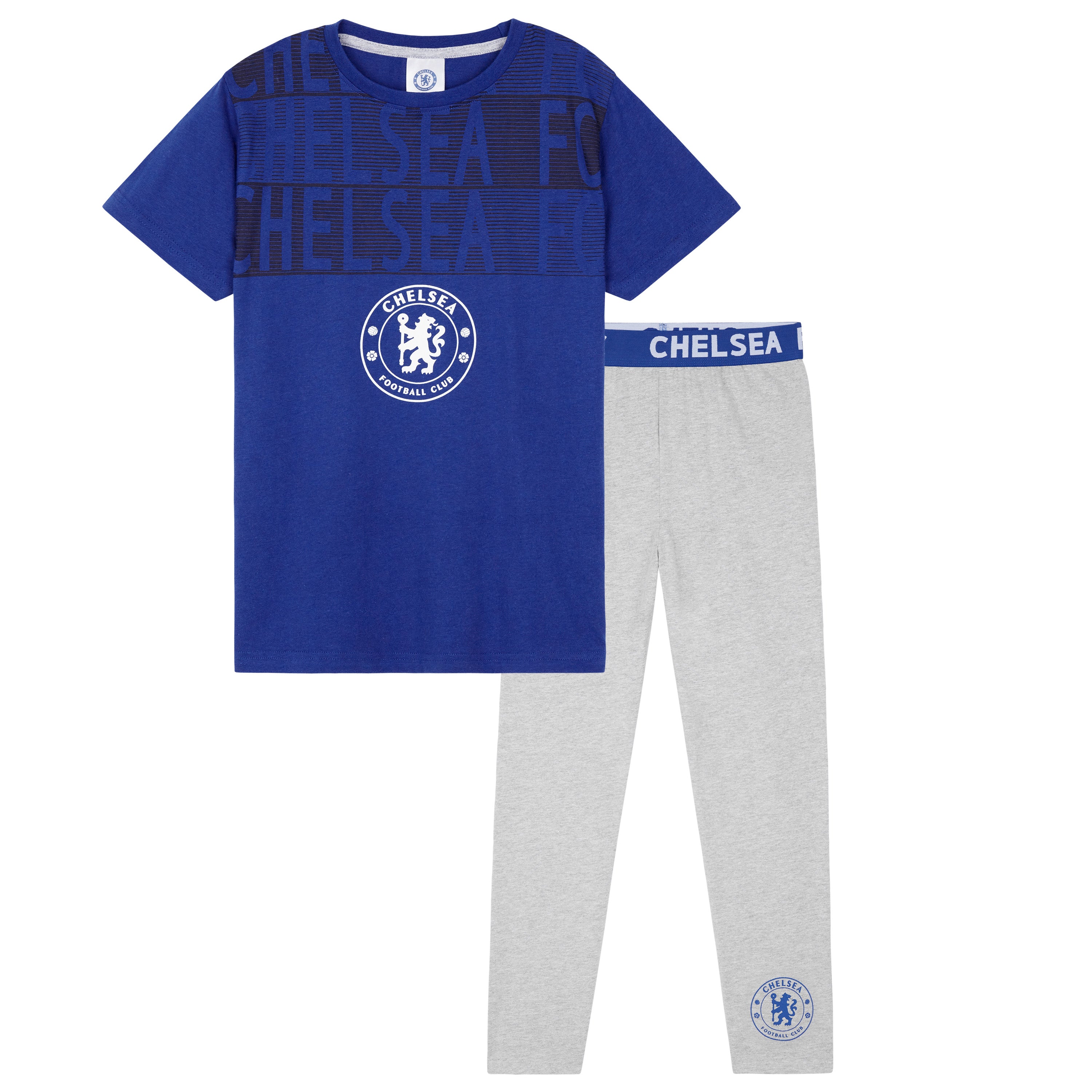 chelsea-fc-pyjama-gar-on-coton-bleu-gris-5-6-ans image 1