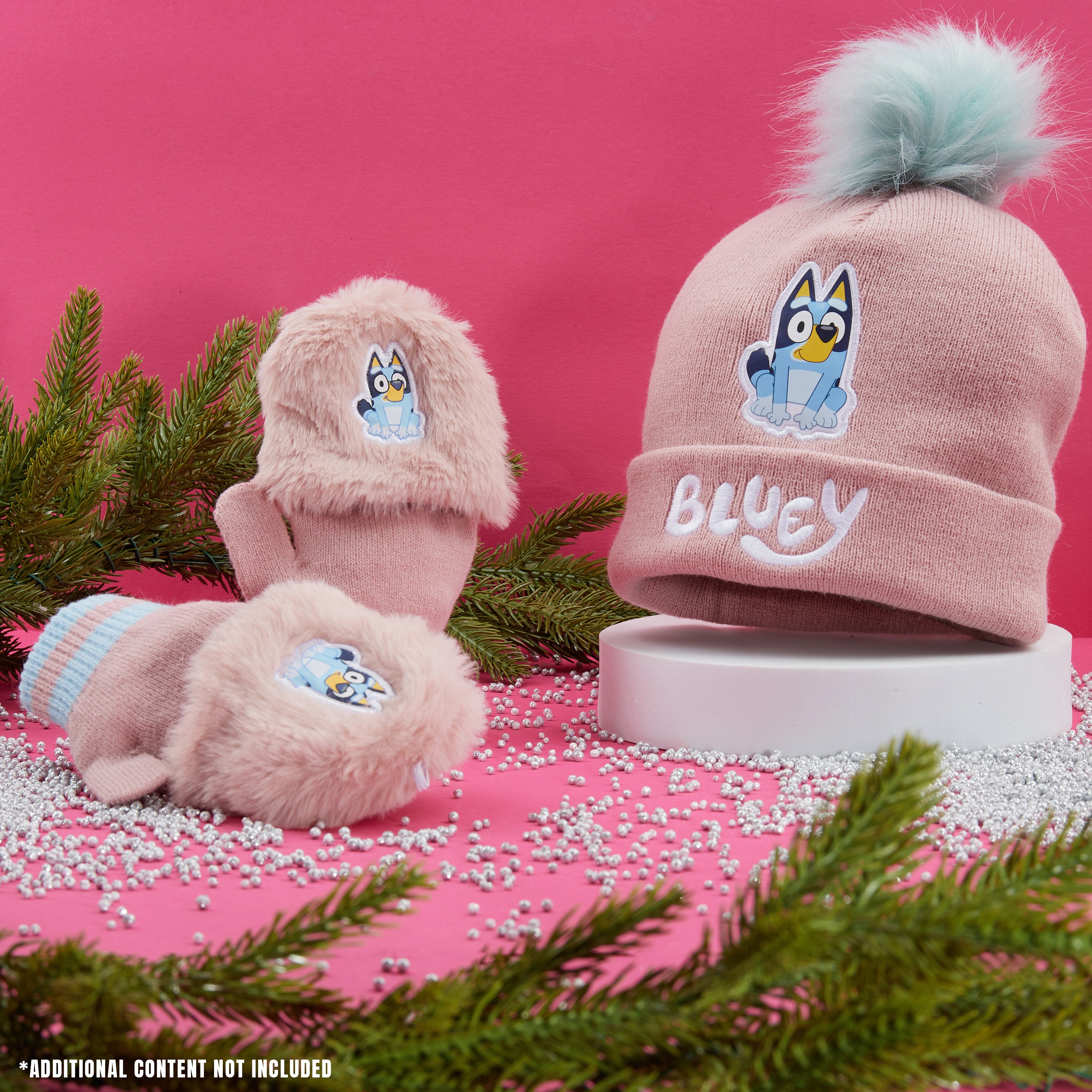 bluey-ensemble-hiver-fille-bonnet-et-gants image 2