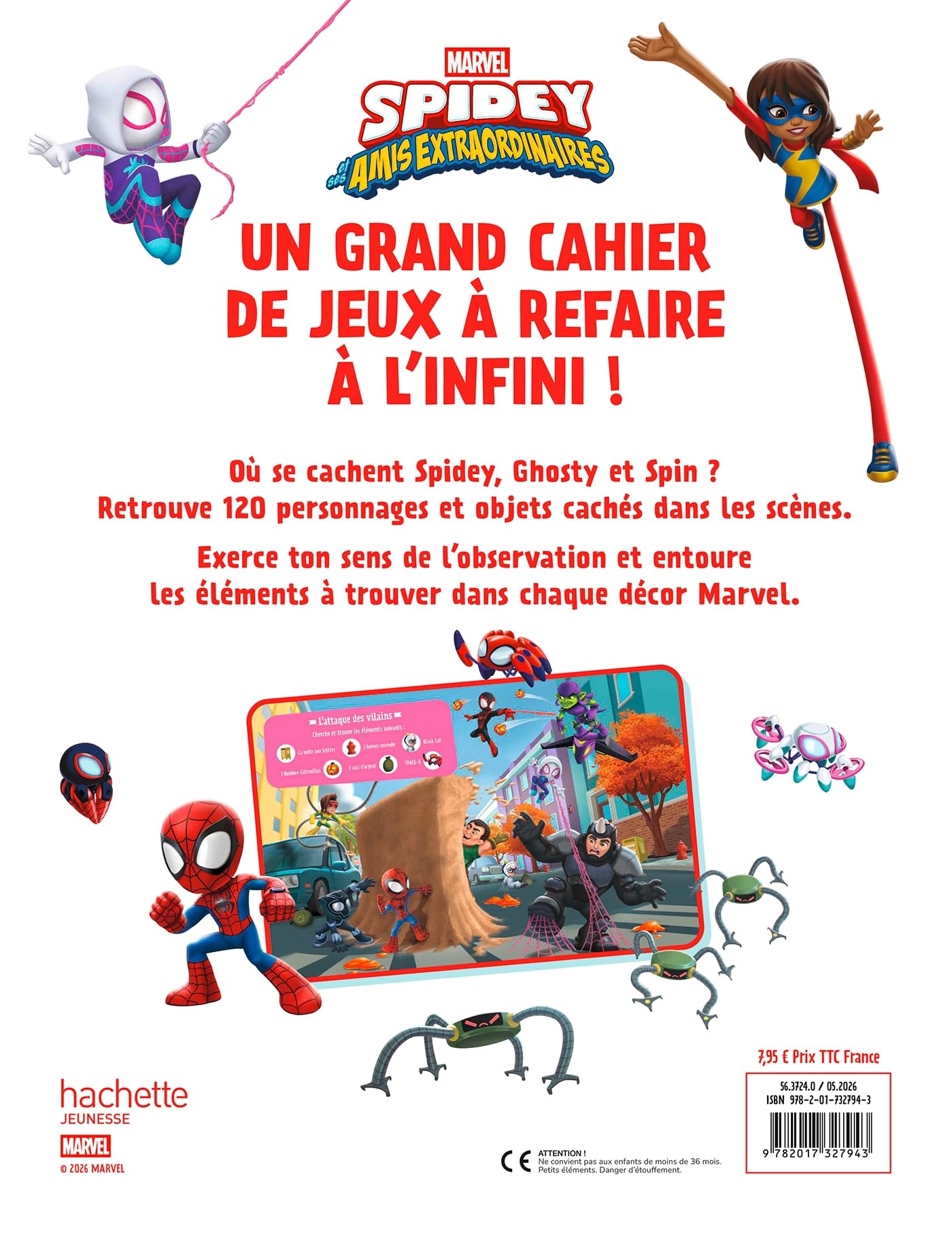 marvel-spidey-cahier-effa-able-cherche-et-trouve-petits-h-ros image 2