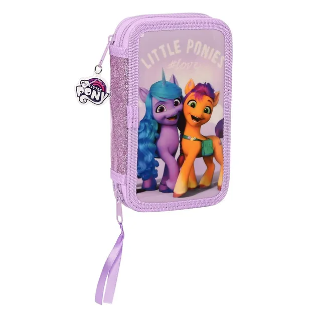 my-little-pony-trousse-scolaire-garnie-28-pi-ces-violette image 1