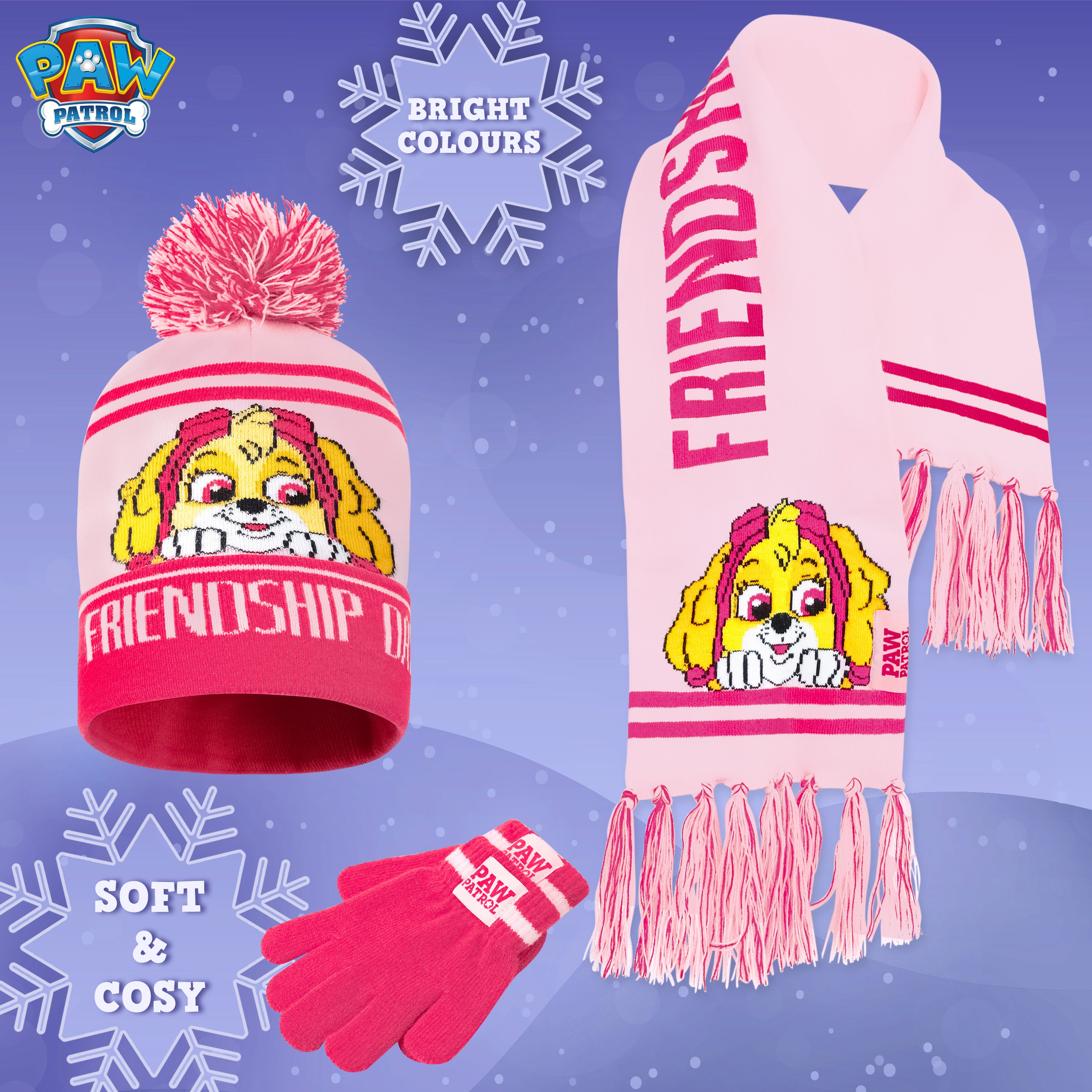 paw-patrol-bonnet-charpe-gants-fille-ensemble-hiver image 3