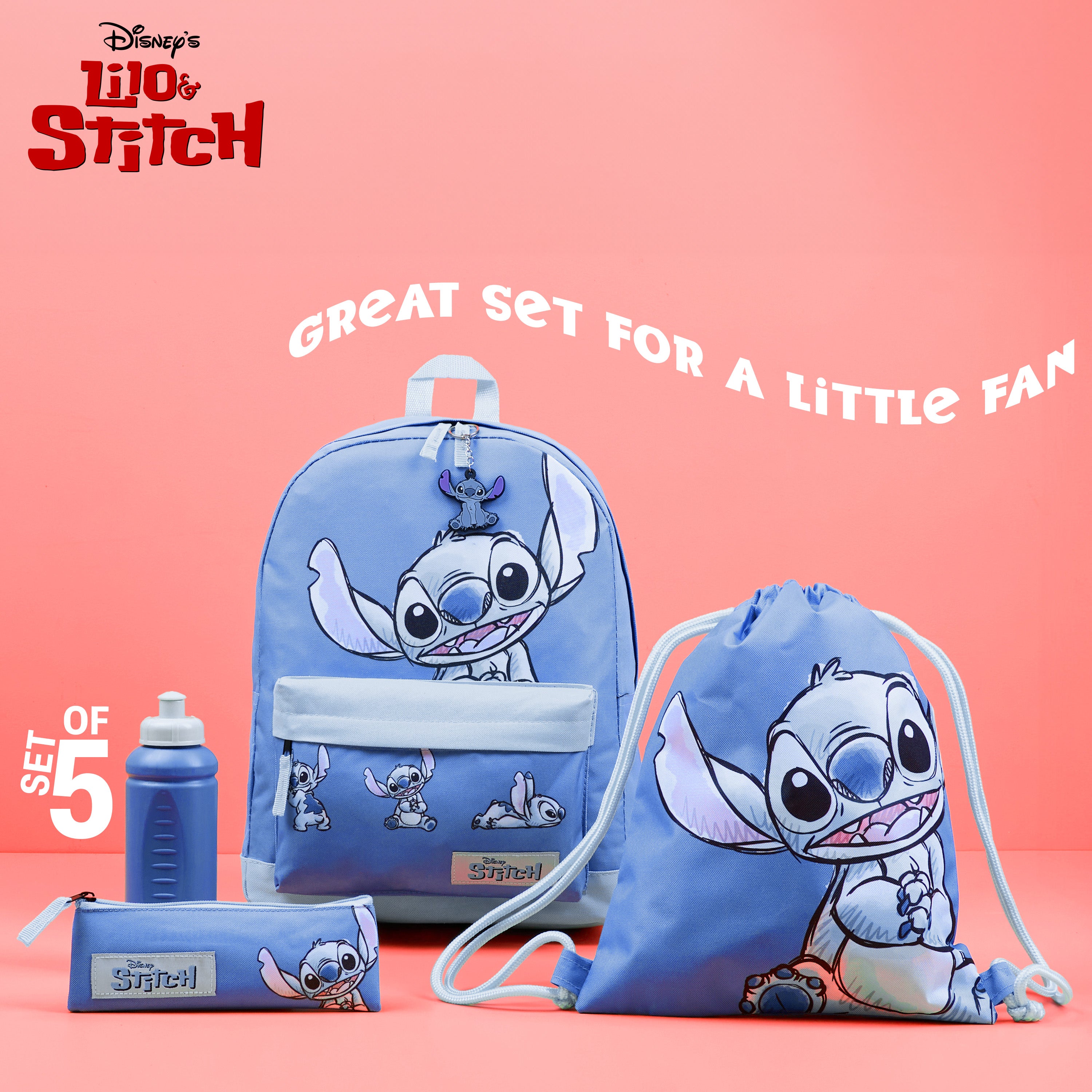 get-trend-stitch-cartable-fille-set-5-pi-ces-sac-dos image 2