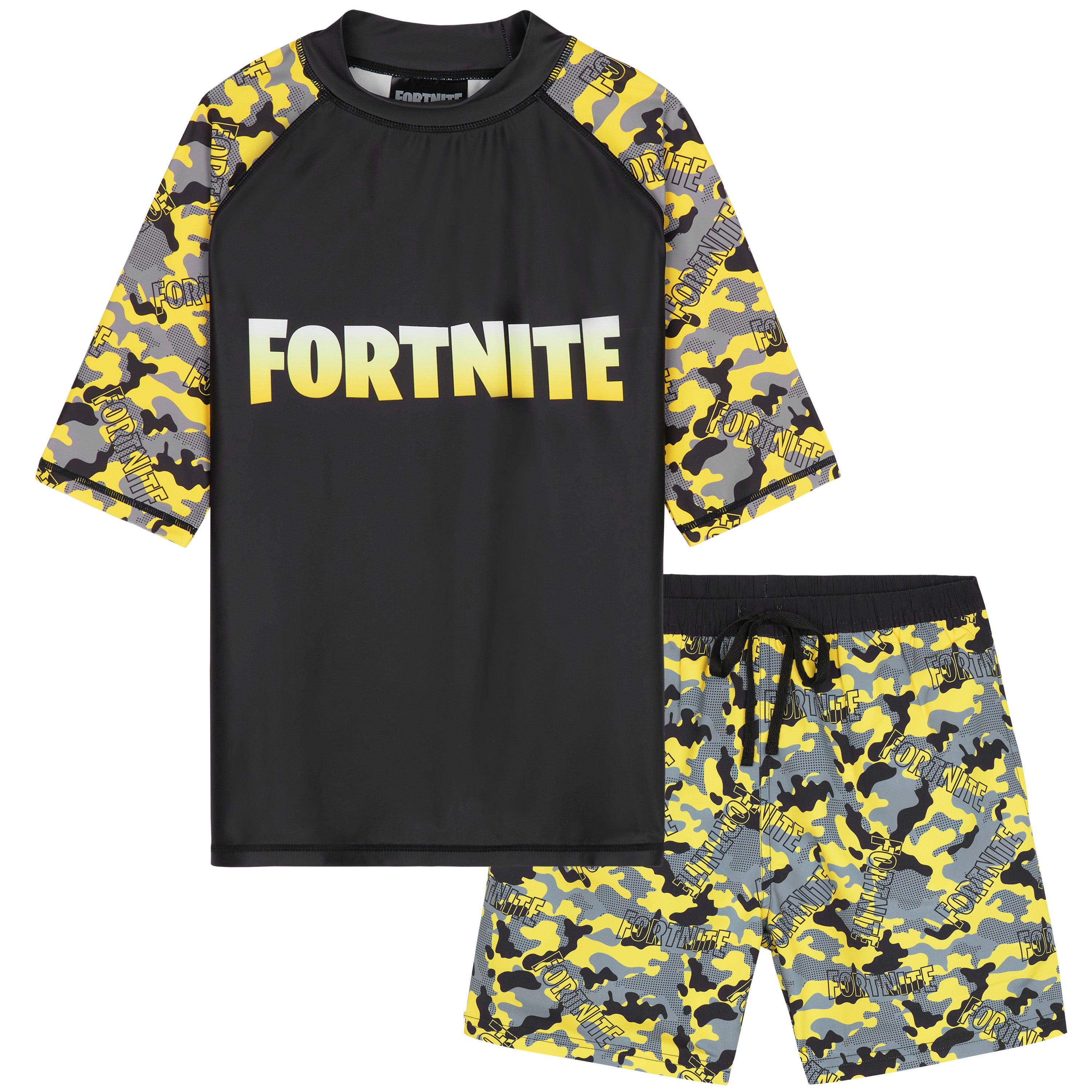 fortnite-maillot-de-bain-gar-on-2-pi-ces-11-12-ans-short-top image 1