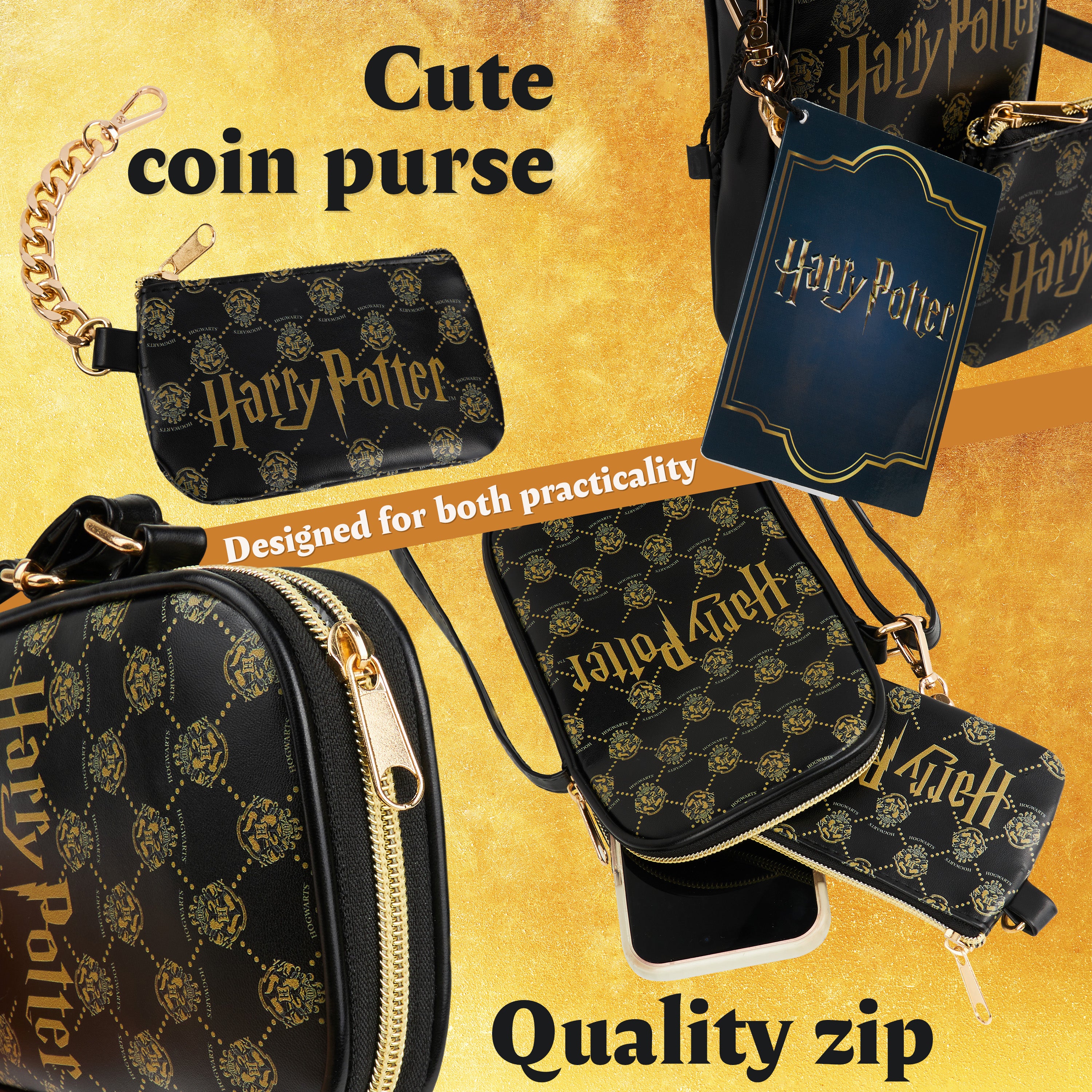 harry-potter-sac-bandouli-re-zipp-porte-monnaie image 4