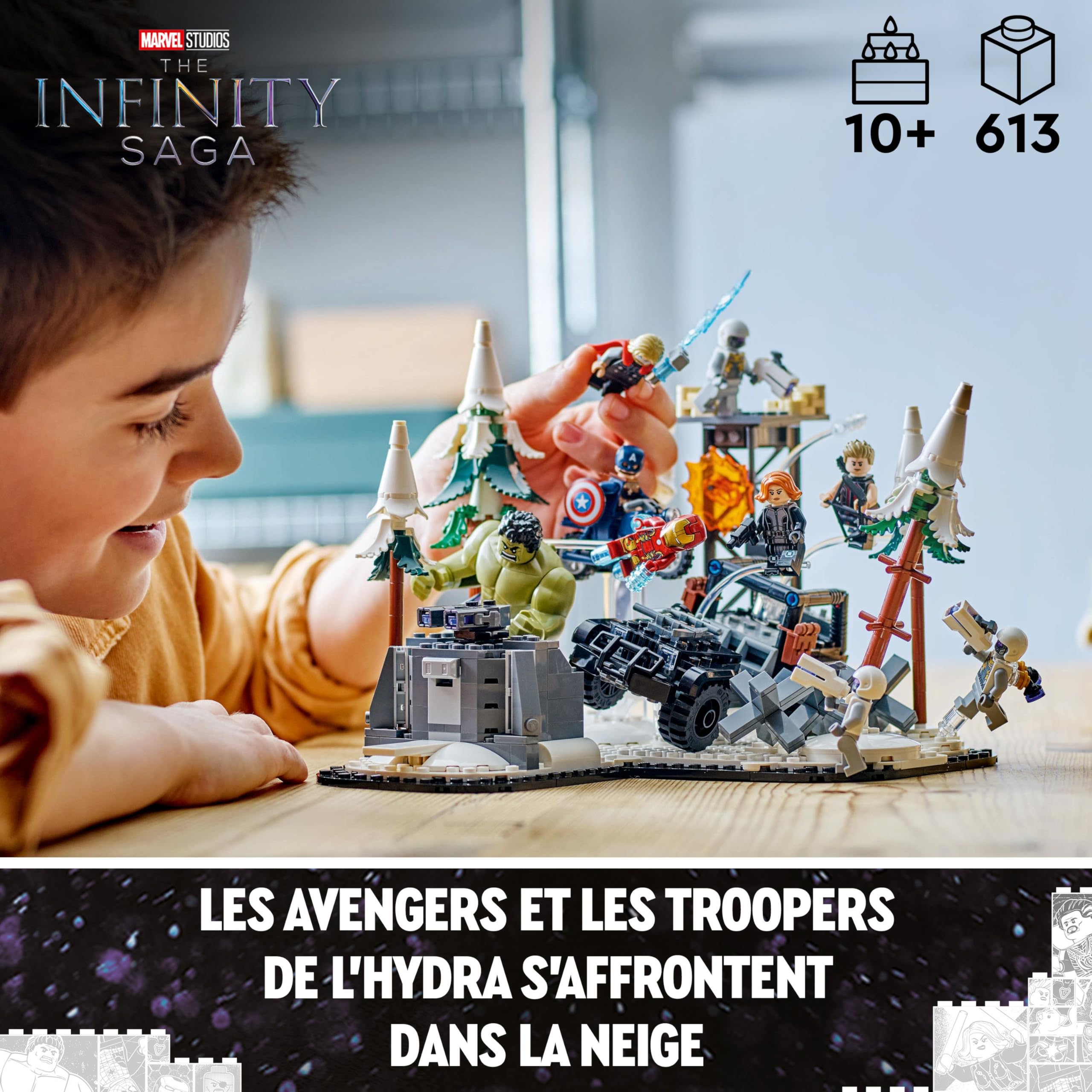 lego-marvel-76291-avengers-rassemblement-re-d-ultron-jeu-613-pcs image 2