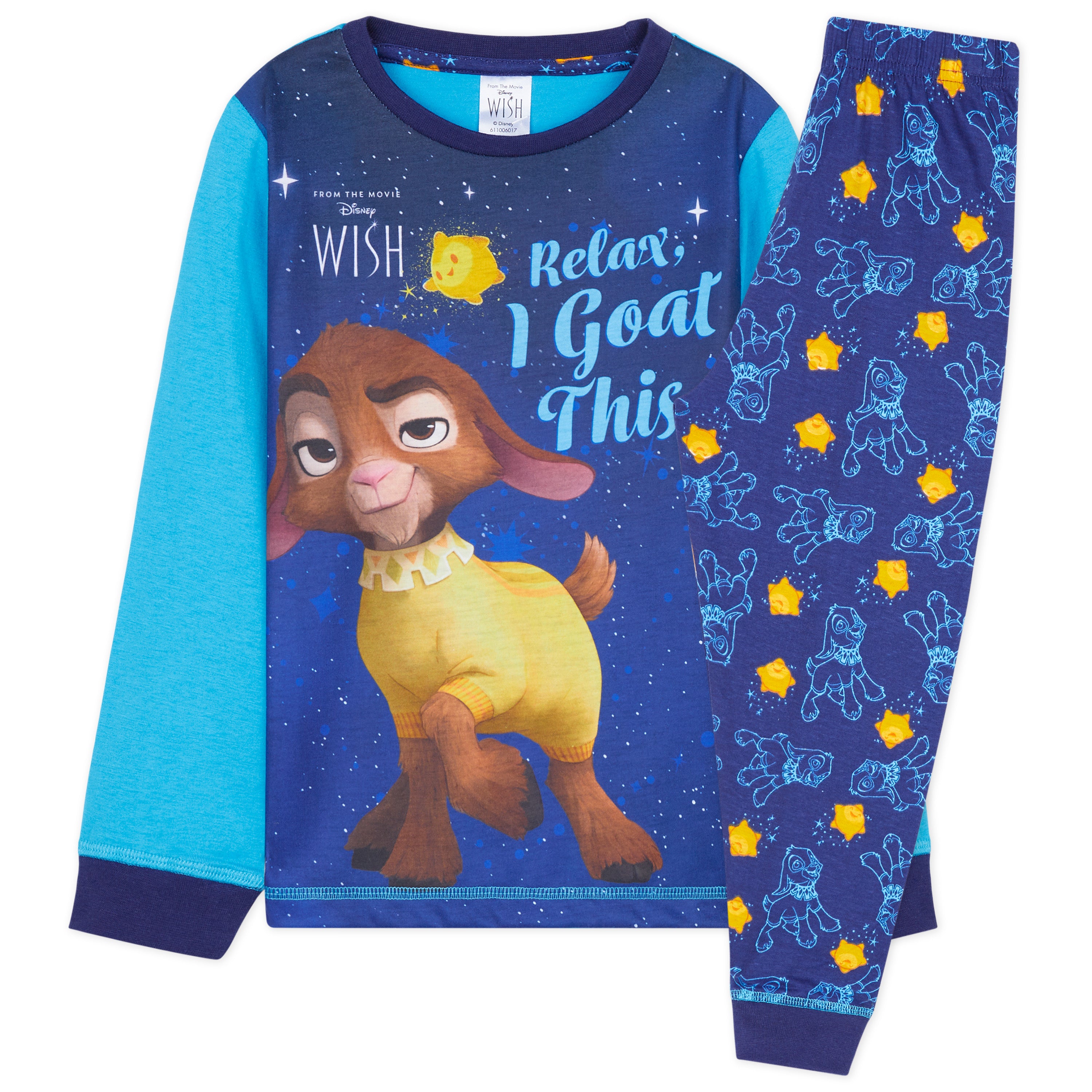 disney-wish-pyjama-fille-bleu-2-pi-ces-7-8-ans image 4