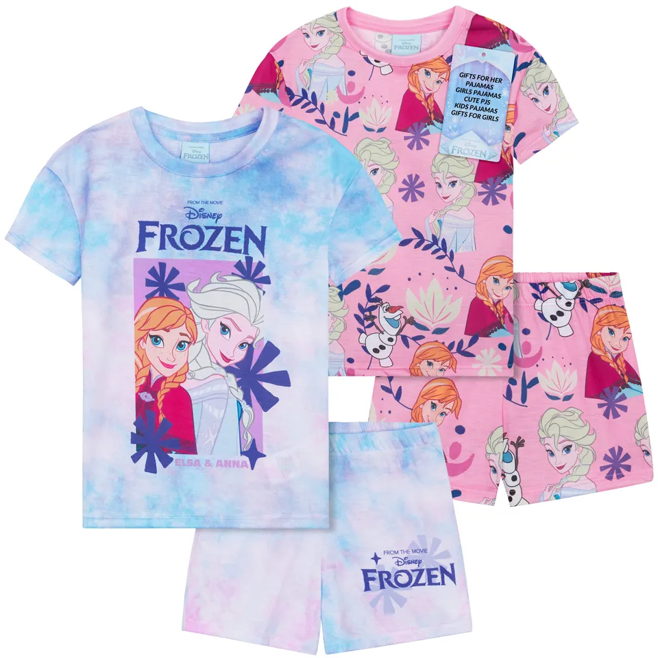 get-trend-pyjama-fille-manches-courtes-lot-de-2-elsa image 1