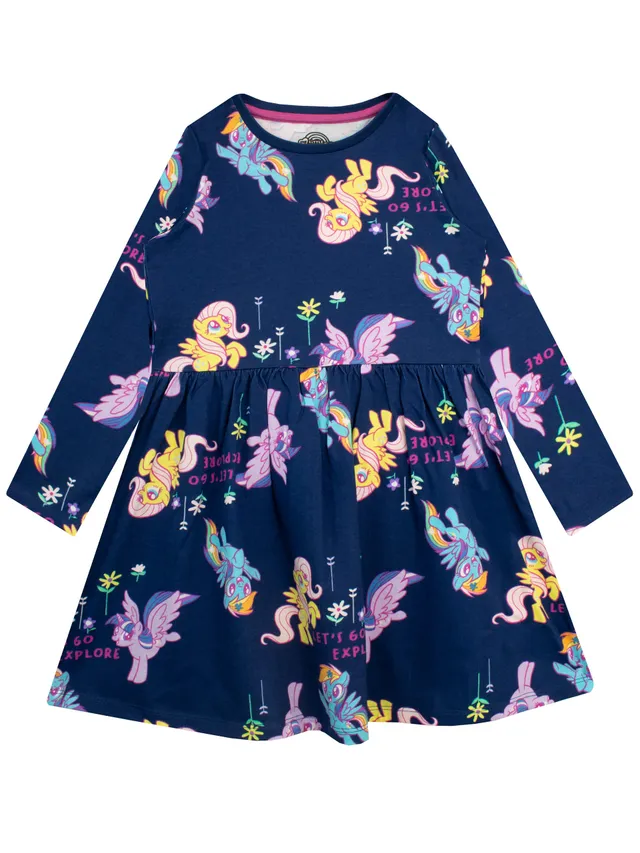 My Little Pony Robe fille bleu marine 3-4 ans manches longues
