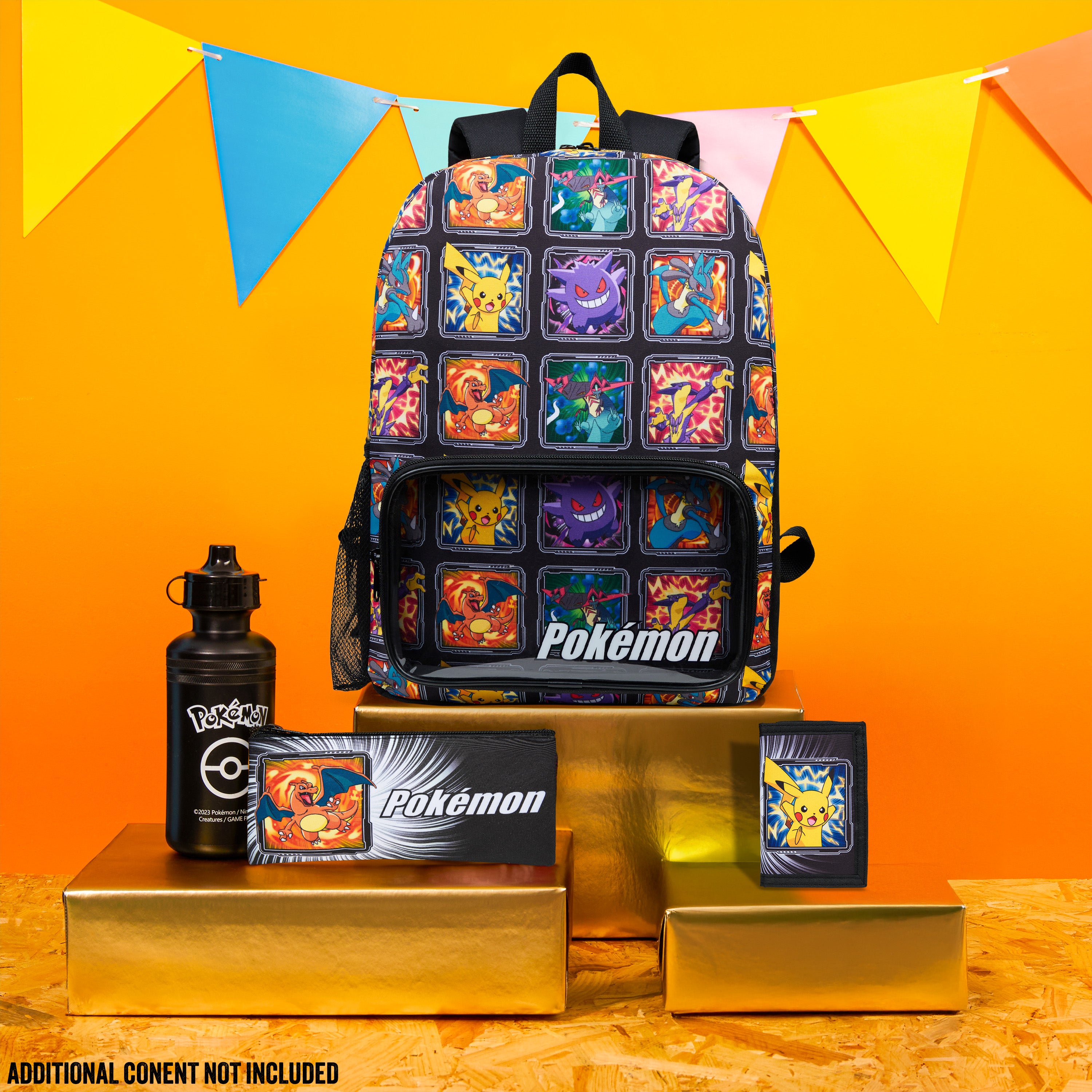 get-trend-pok-mon-sac-dos-set-4-pi-ces-multi-gourde image 6