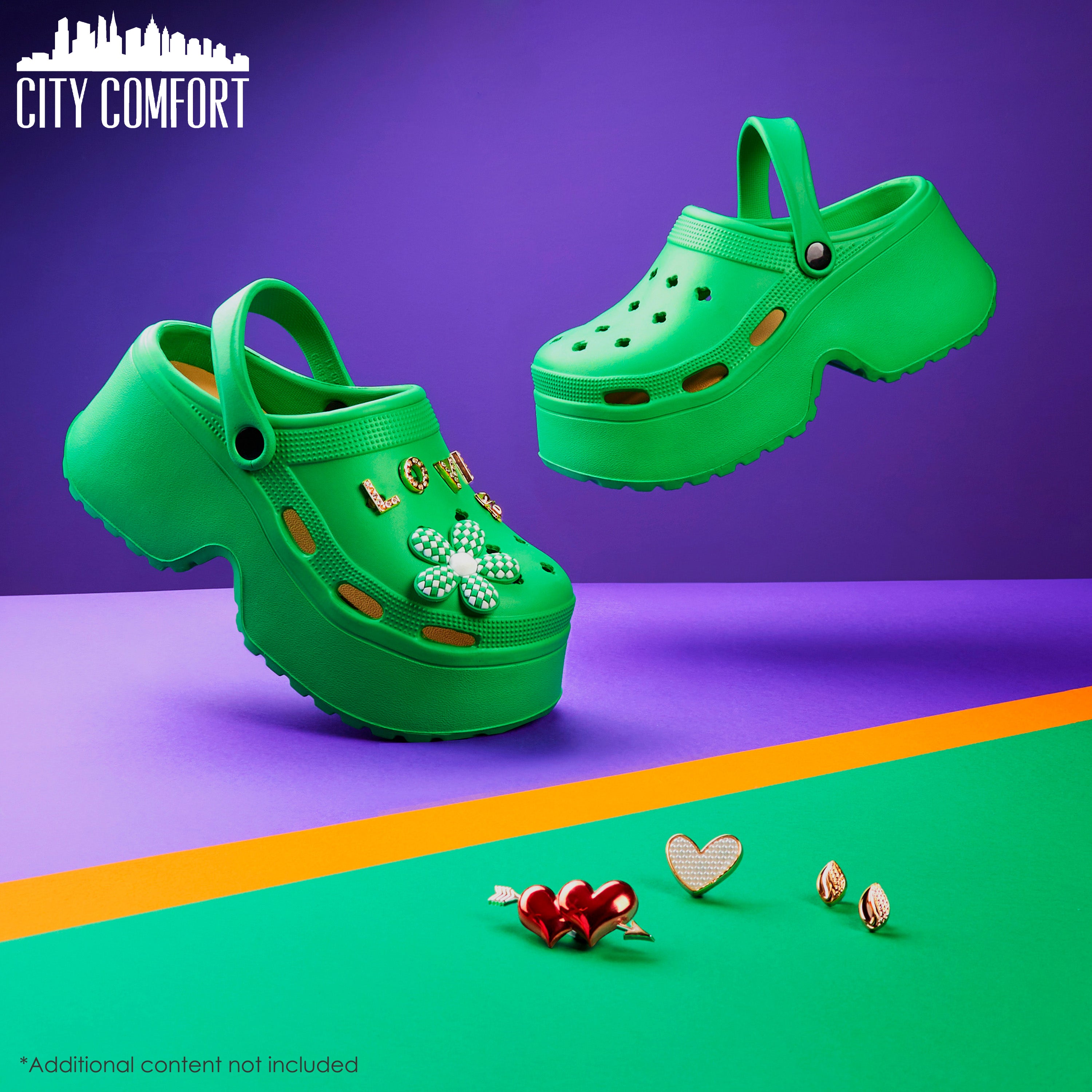 citycomfort-platform-sabots-femme-rose-charms image 8
