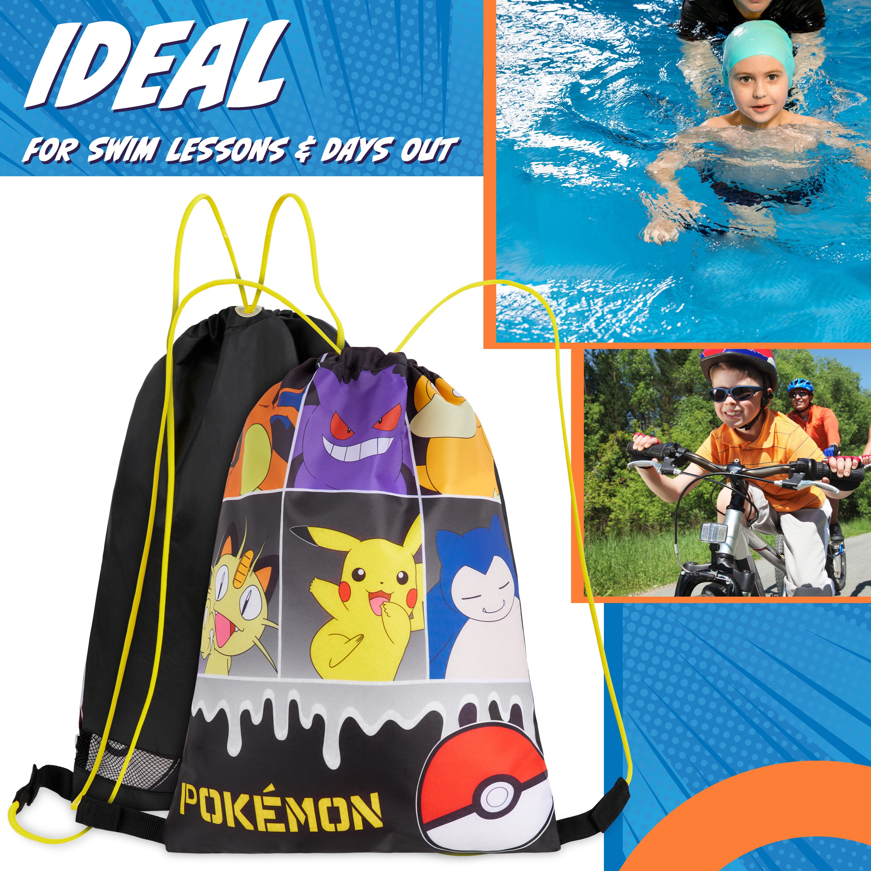 pok-mon-sac-sport-enfant-pikachu-drawstring-piscine image 4