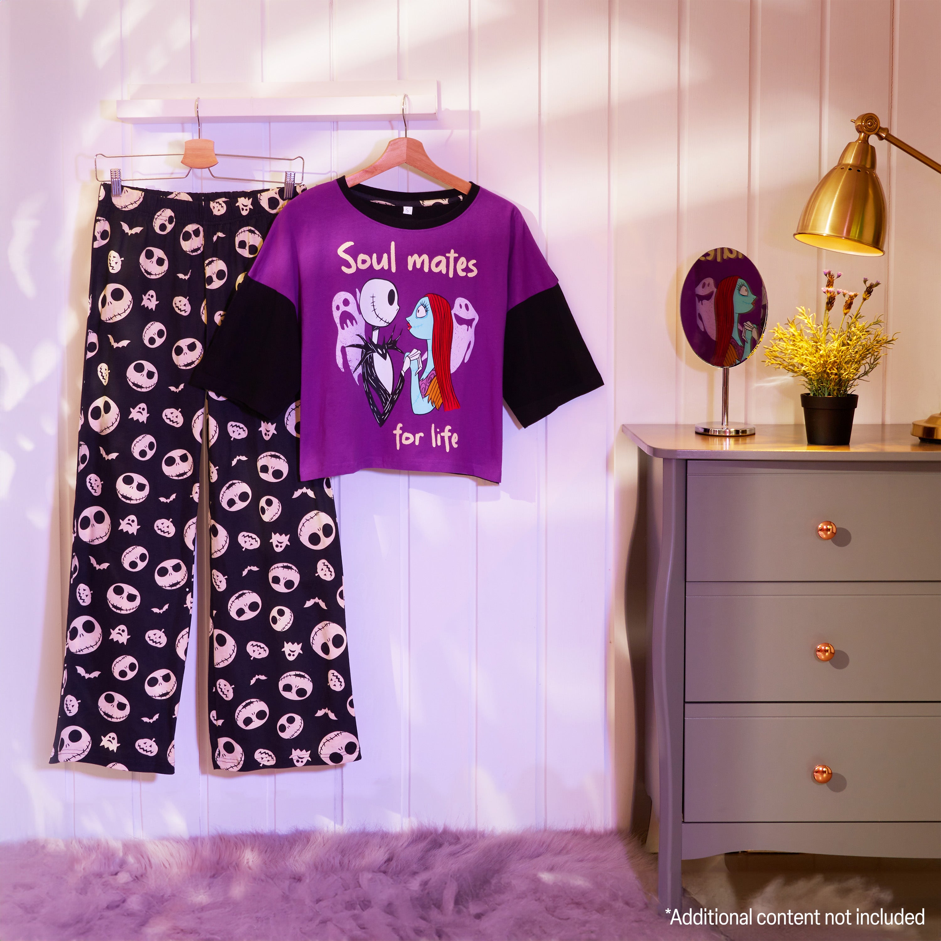 disney-pyjama-long-femme-coton-taille-m-2-pi-ces image 2