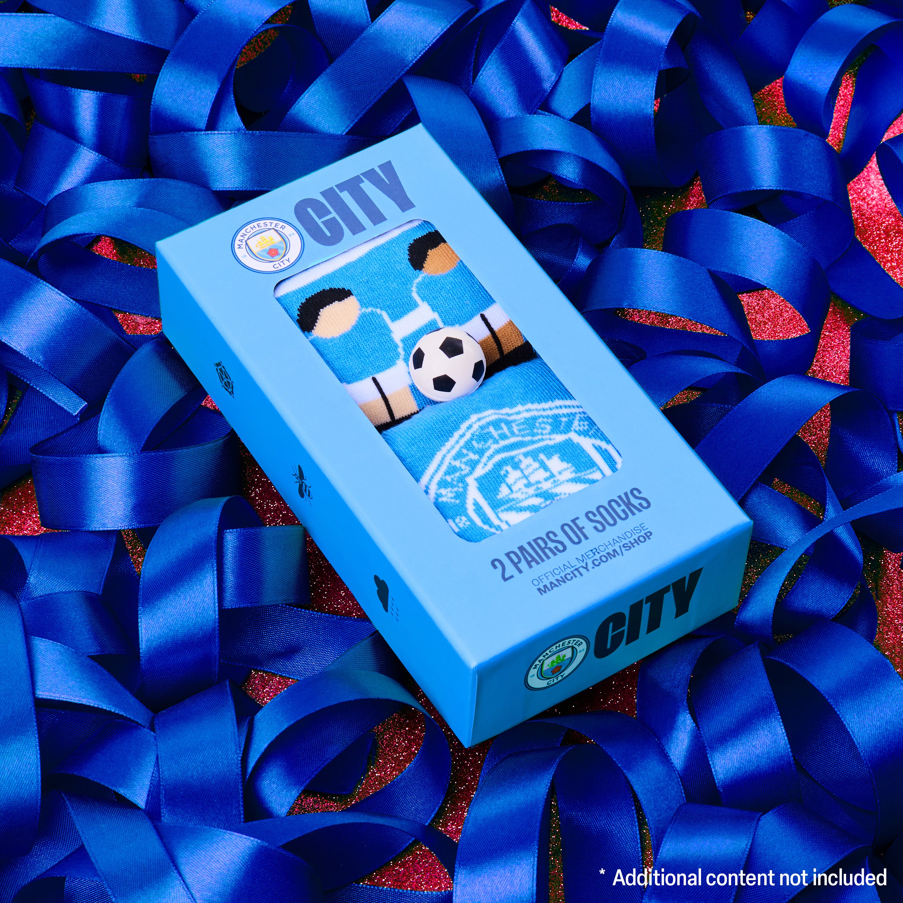manchester-city-chaussettes-gar-on-lot-2-mini-ballon image 2