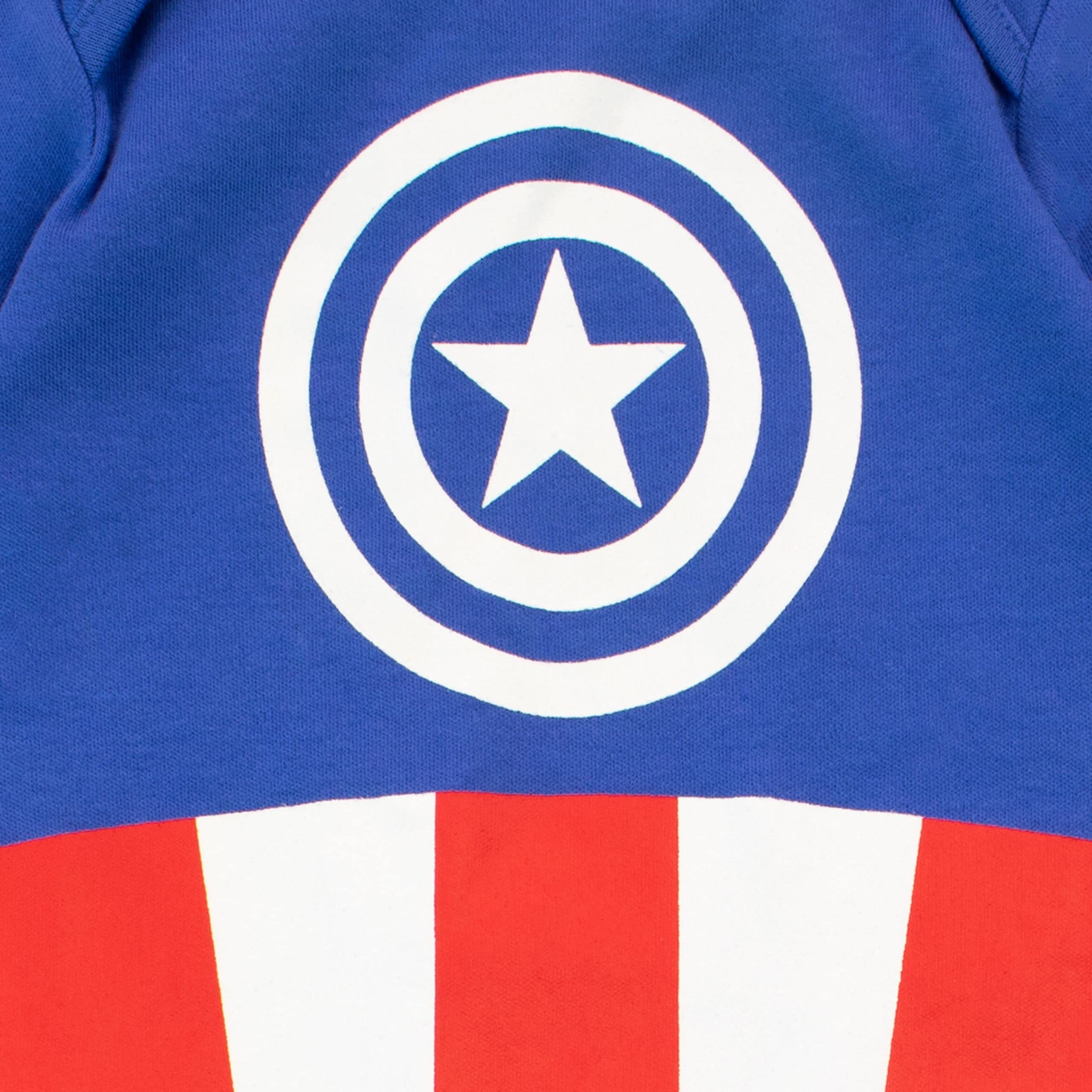 marvel-grenouill-re-b-b-captain-america-0-3-mois-coton image 2