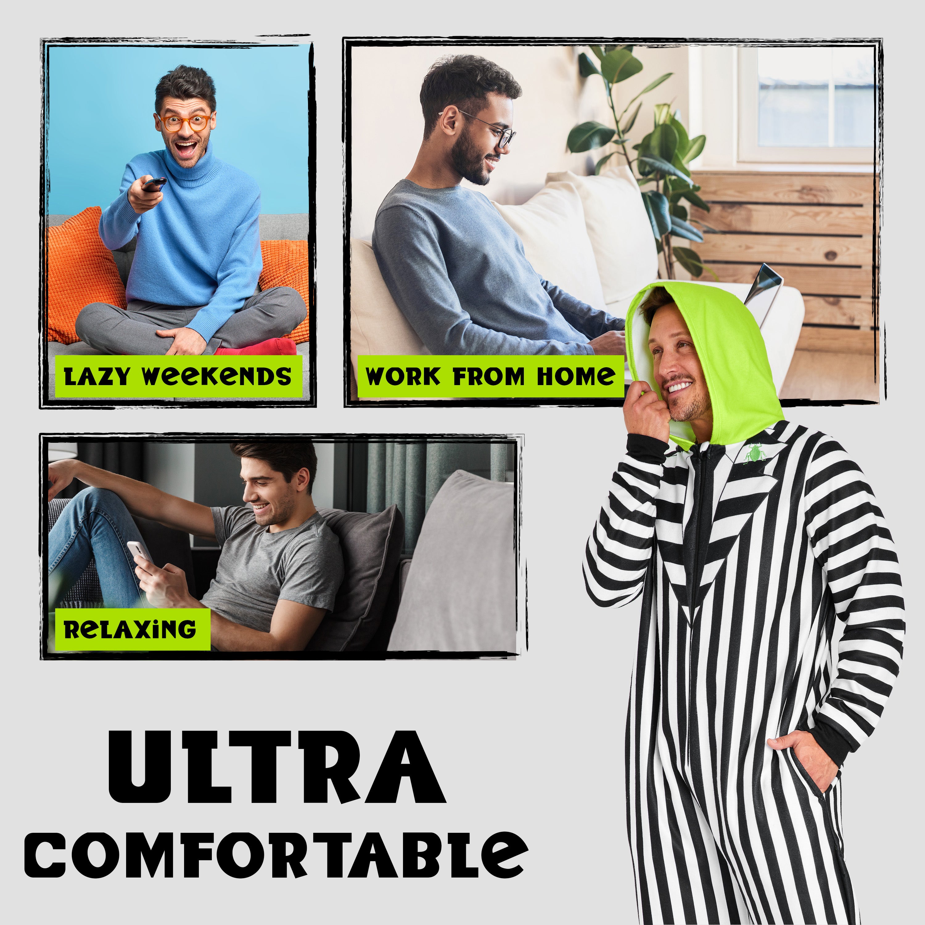 beetlejuice-combinaison-homme-polaire-capuche-ray-e image 4