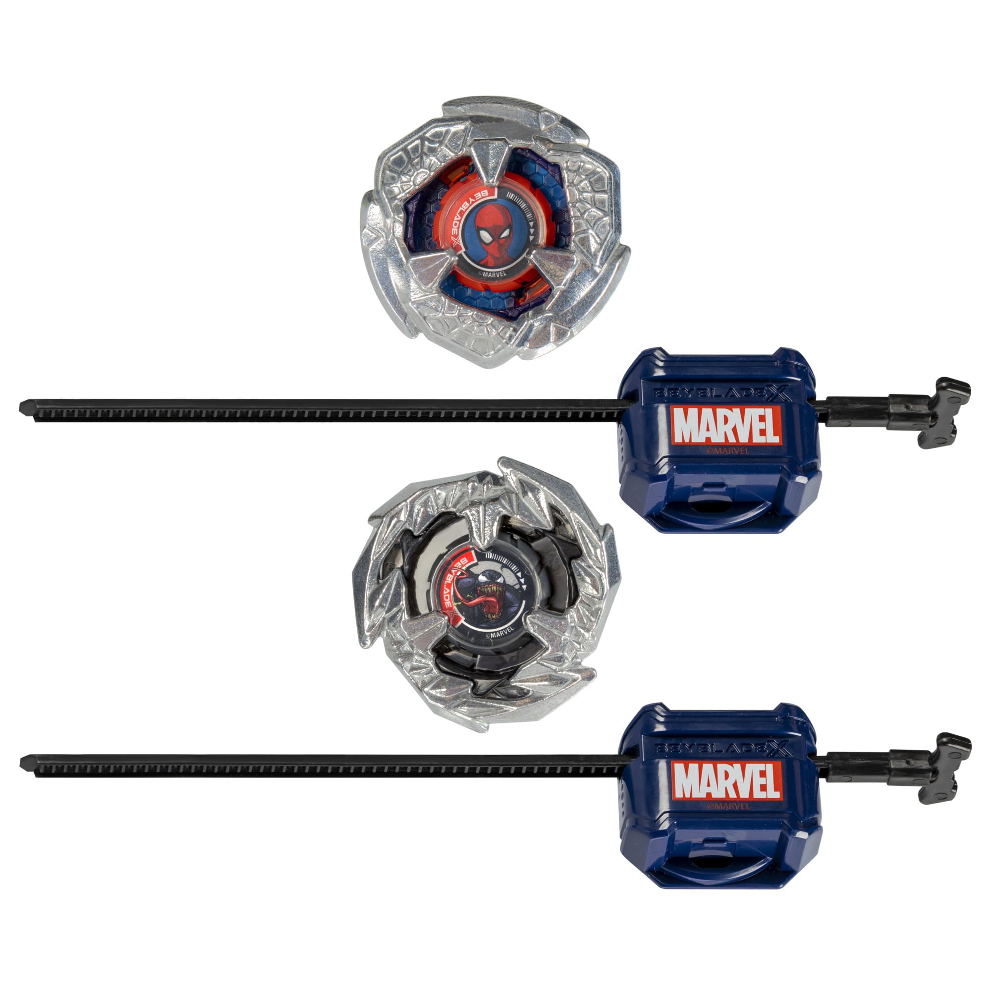 beyblade-x-marvel-spider-man-3-60f-vs-venom-3-80n-toupies-combat image 2