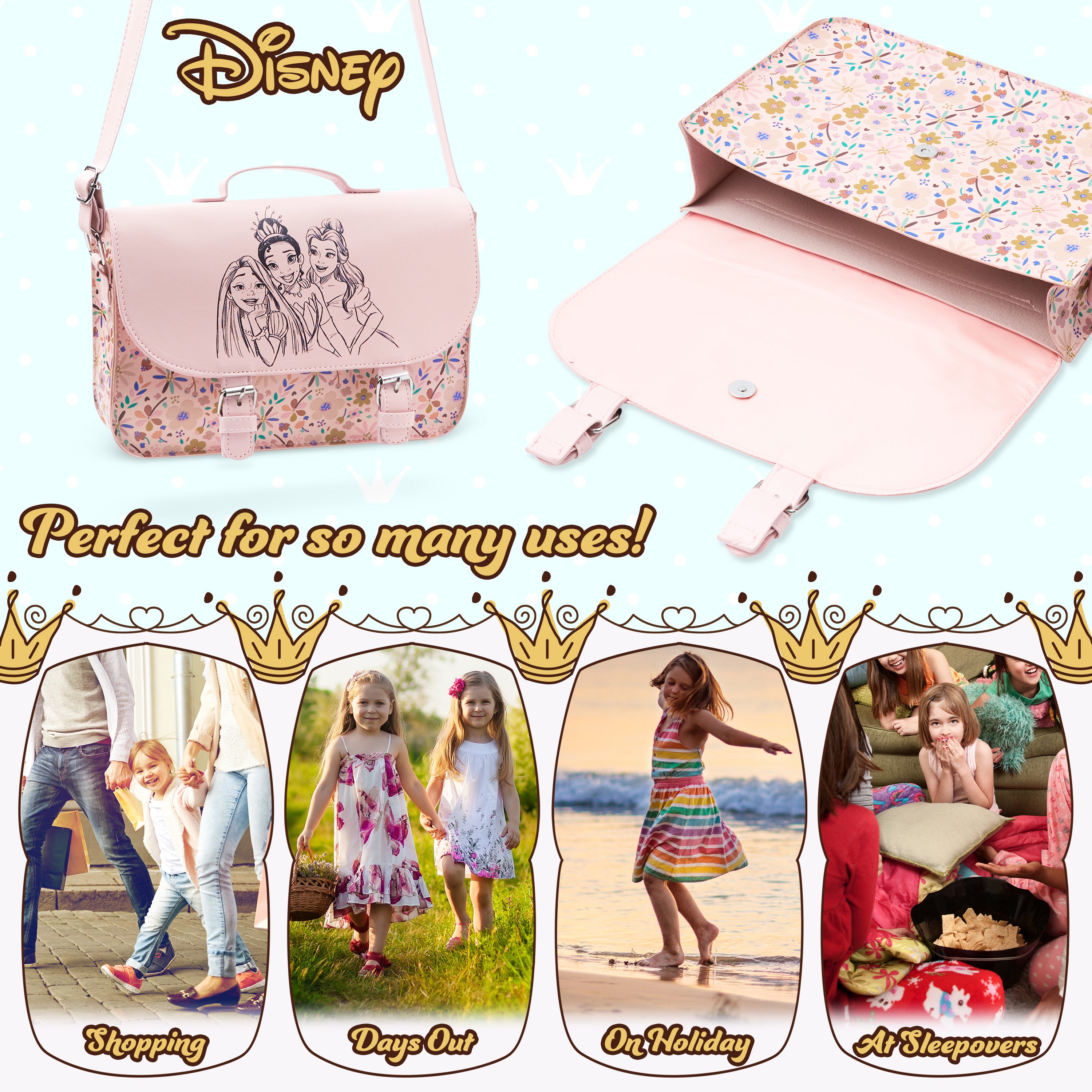 get-trend-girls-disney-princesse-sac-fille-bandouli-re-rose image 5