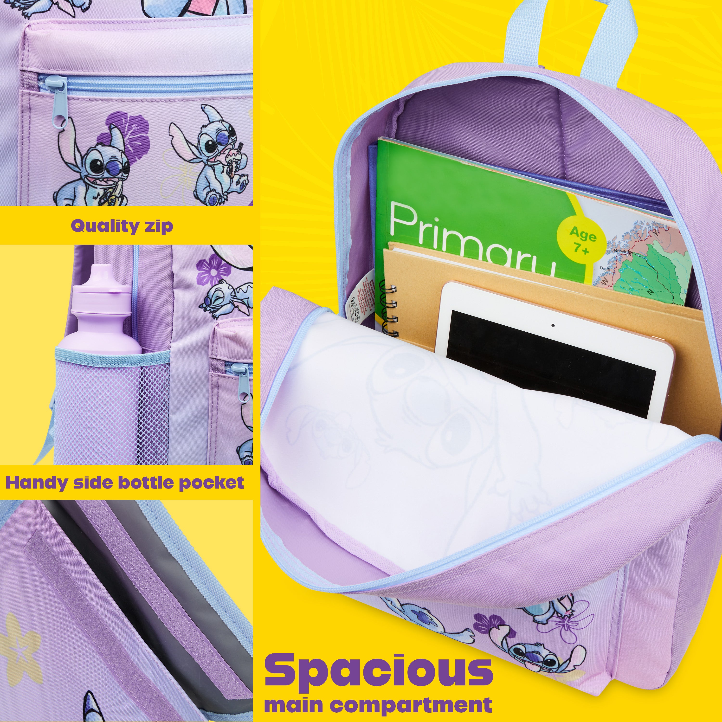 disney-stitch-sac-dos-4-pi-ces-gourde-500ml image 5
