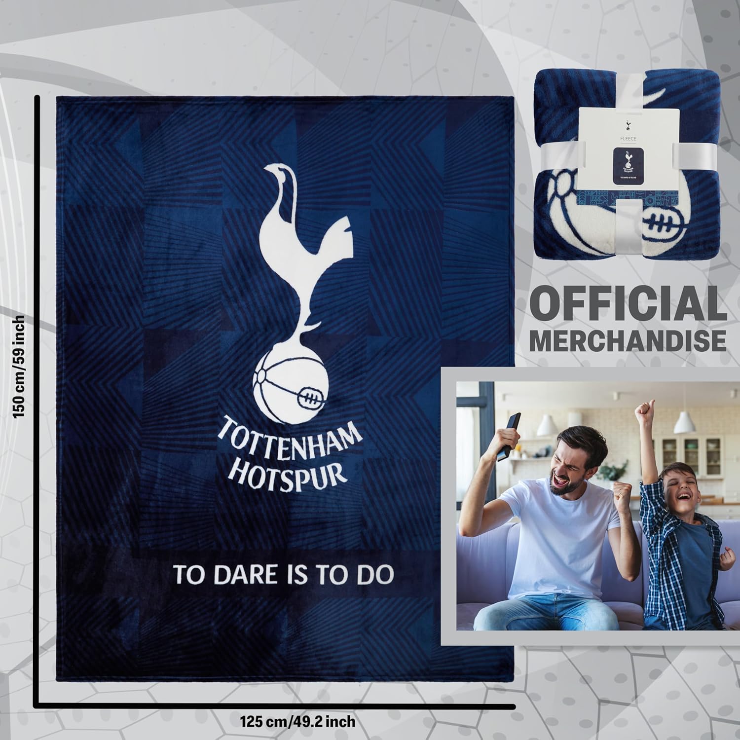 tottenham-hotspur-plaid-polaire-125x150-cm-supporter image 6