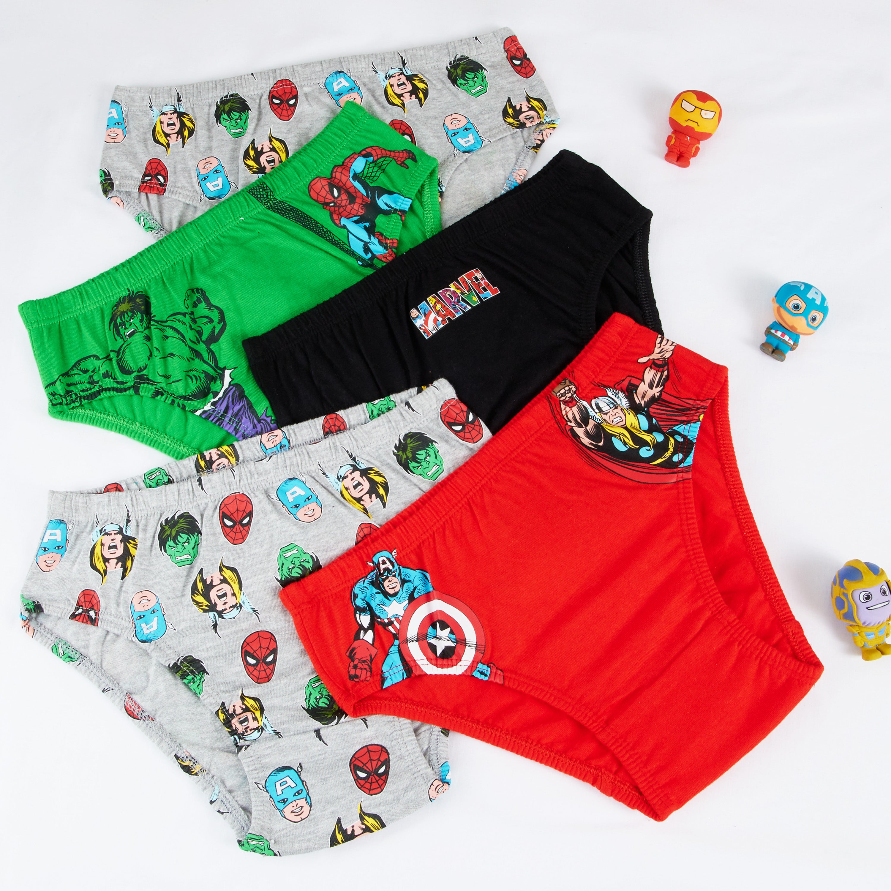 get-trend-boys-marvel-slip-gar-on-coton-lot-5-5-6-ans image 3