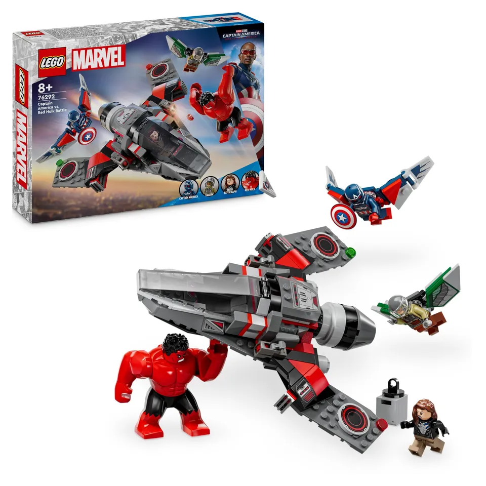 lego-marvel-76292-captain-america-vs-hulk-rouge-avion-7-ans image 1