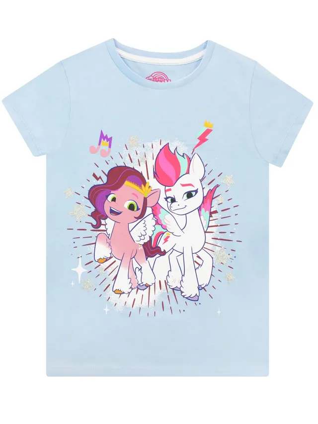 my-little-pony-t-shirt-fille-pipp-et-zipp-bleu-p-le-manches-courtes image 1