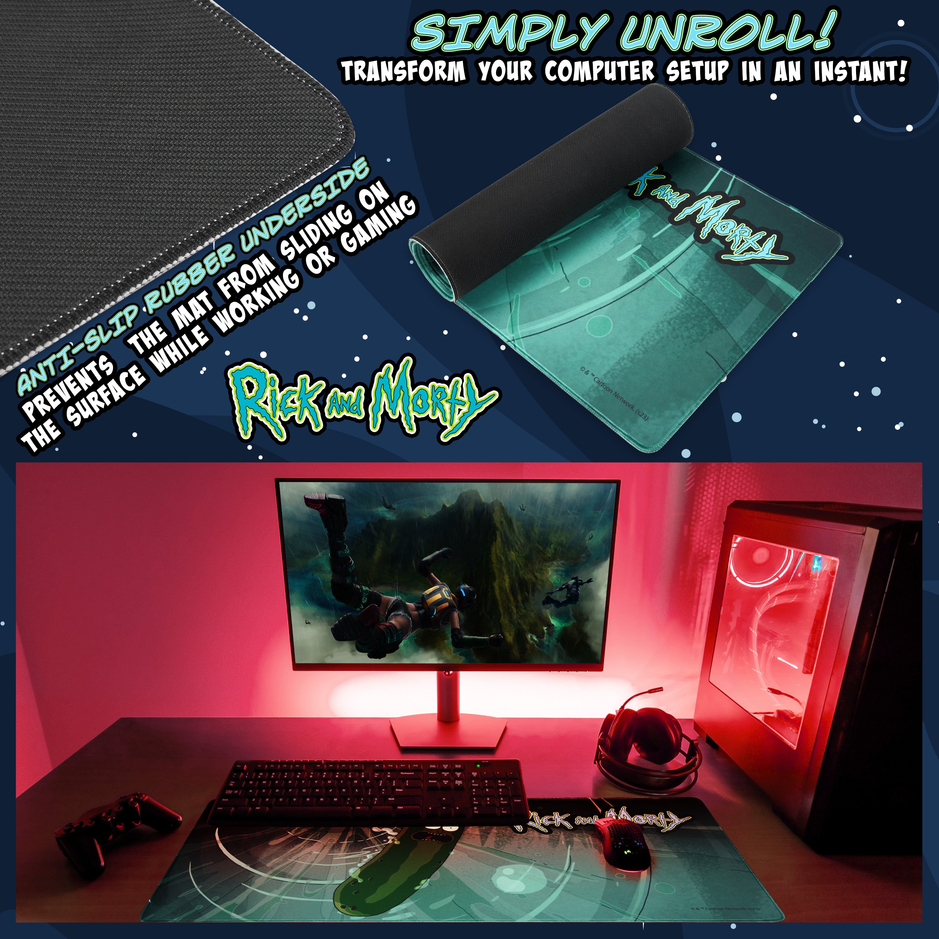 rick-et-morty-tapis-de-bureau-79-5x35-5-cm-antid-rapant image 4
