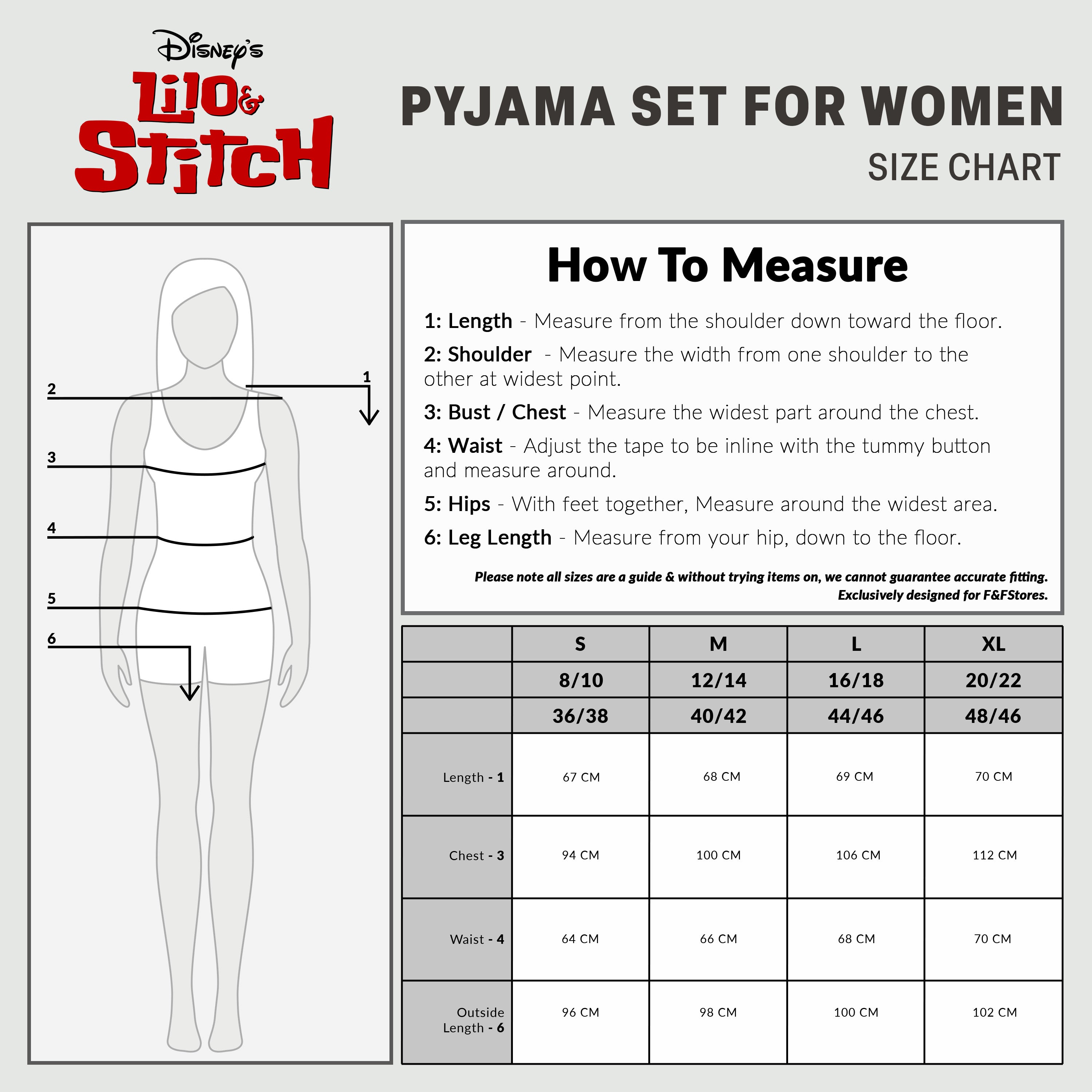 disney-stitch-ensemble-pyjama-femme-rose-manches-longues image 6