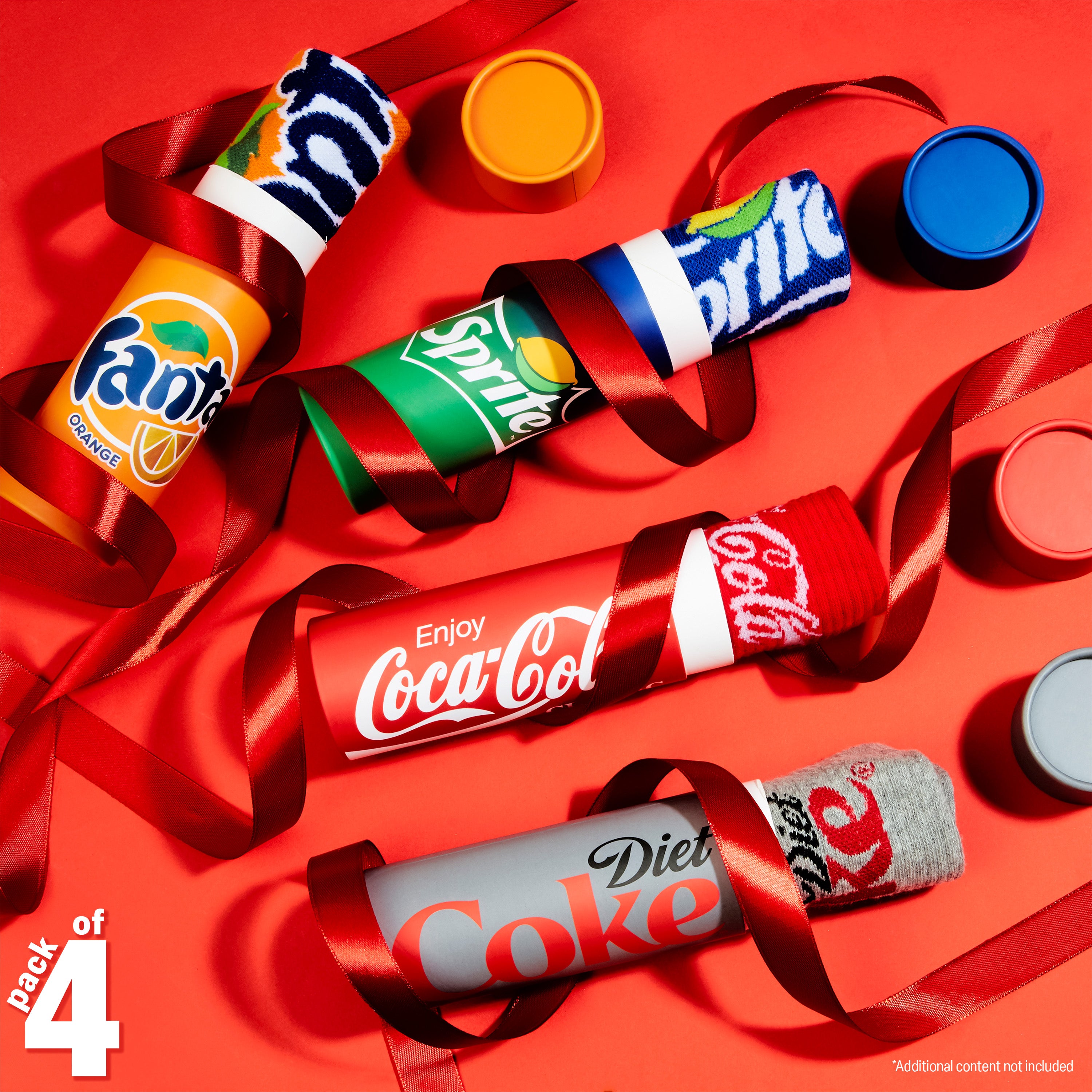 coca-cola-chaussettes-fantaisie-adulte-lot-4-paires image 2