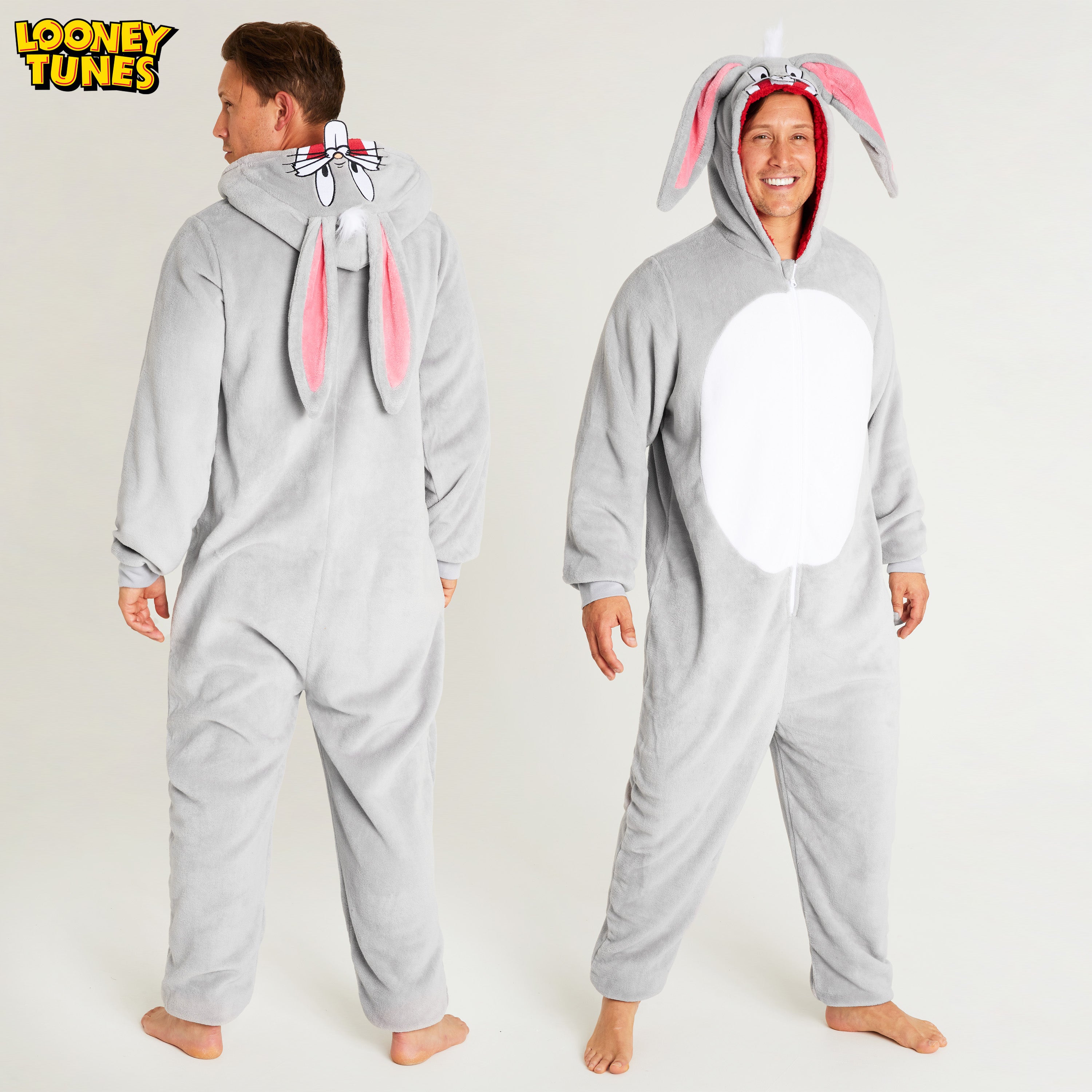 looney-tunes-bugs-bunny-combinaison-pyjama-homme-polaire image 5