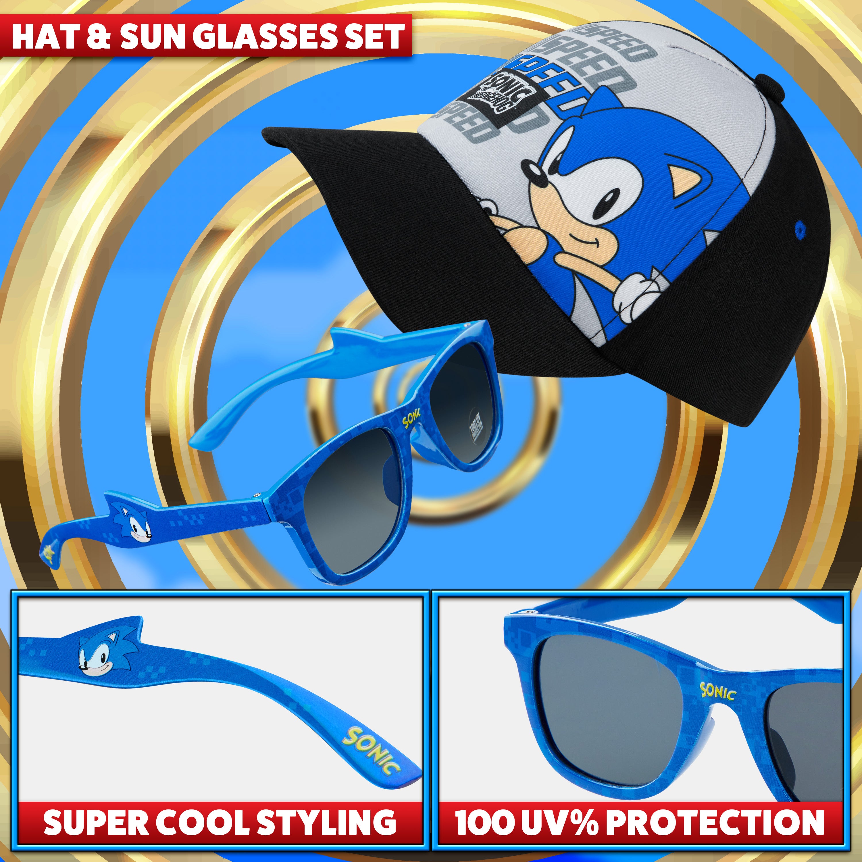 sonic-casquette-gar-on-lunettes-soleil-uv-enfant image 3