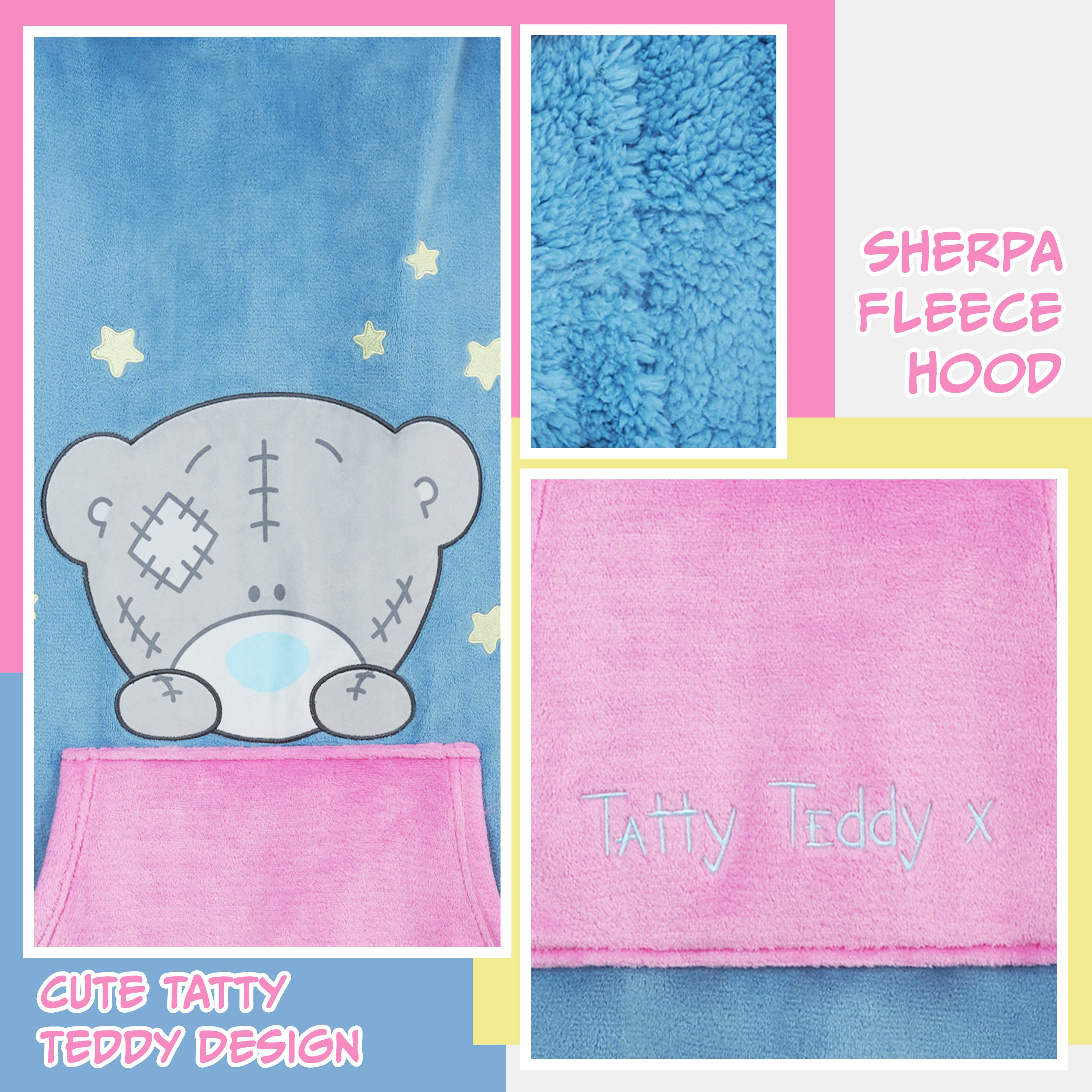 me-to-you-tatty-teddy-sweat-plaid-capuche-bleu-femme image 3