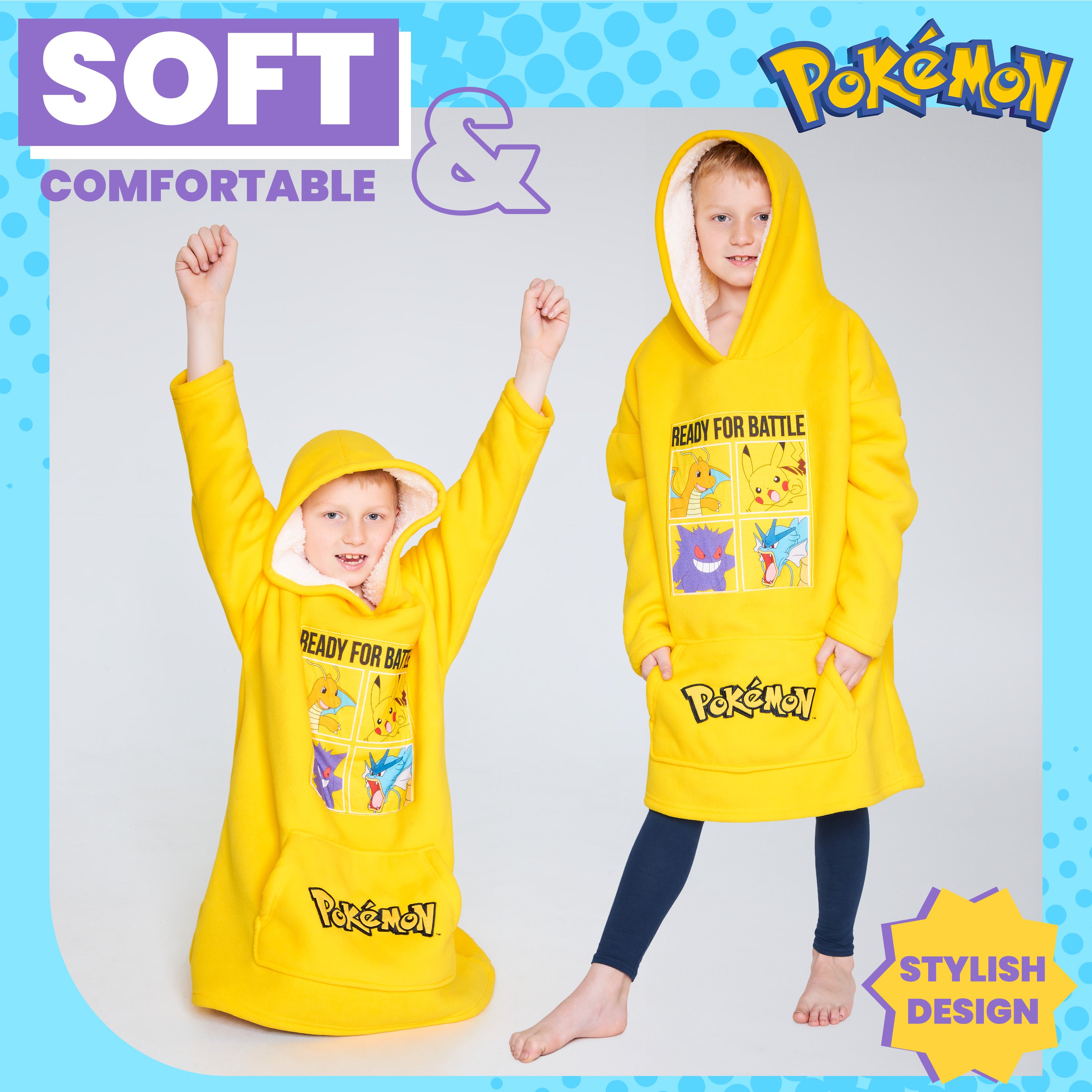 pok-mon-sweat-plaid-oversize-enfant-sherpa-pikachu image 3
