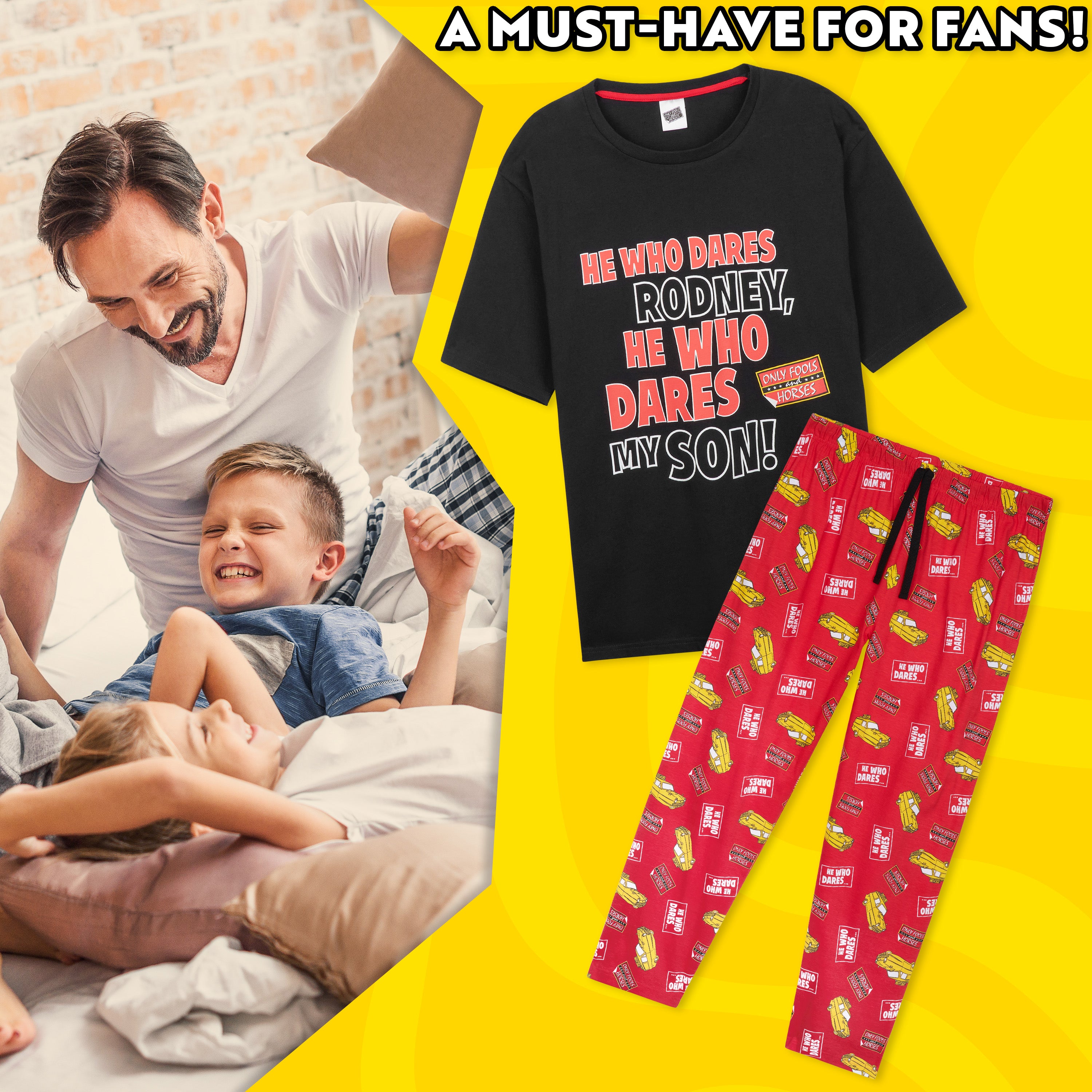 only-fools-and-horses-pyjama-long-homme-pantalon image 2