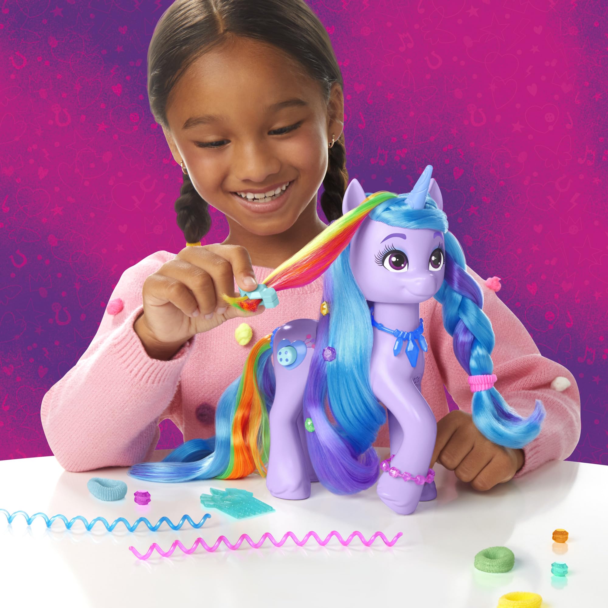 my-little-pony-izzy-moonbow-figurine-licorne-24-cm-arc-en-ciel image 5
