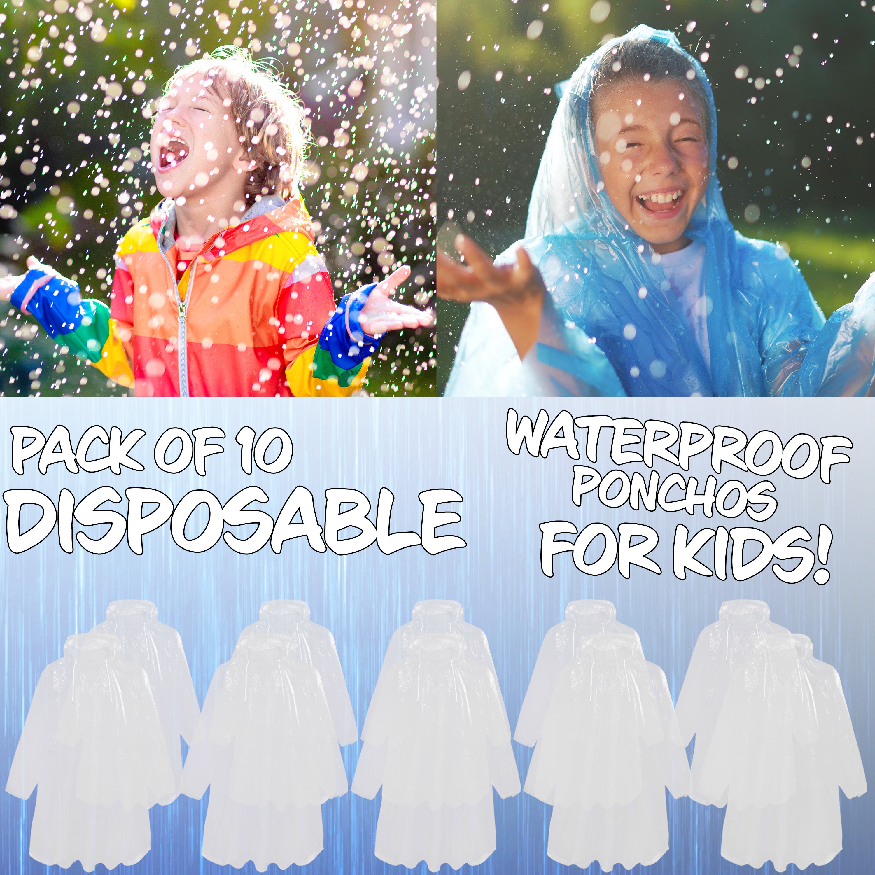 citycomfort-poncho-pluie-jetable-enfant-transparent-lot-5 image 2
